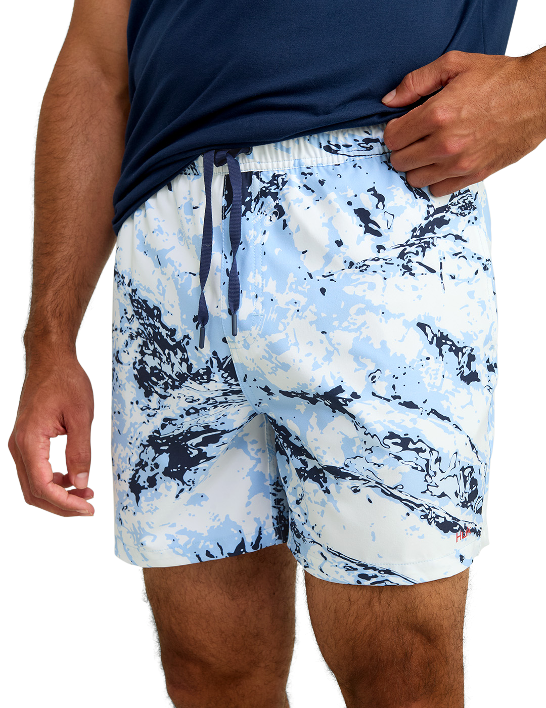 Image of Huk Pursuit Mossy Oak Volley Shorts for Men - Windsurfer