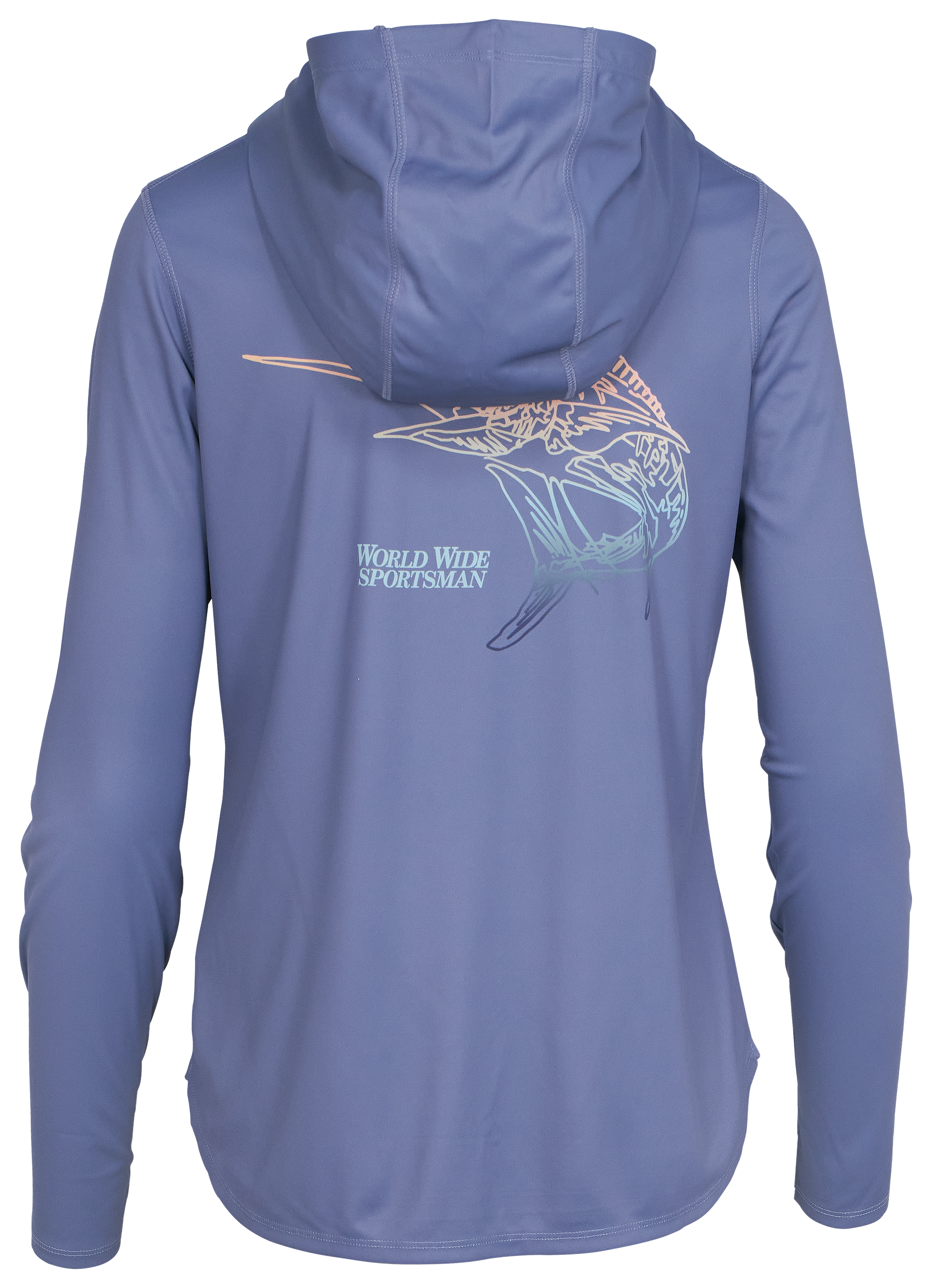 World Wide Sportsman 3D Cool Rainbow Marlin Long-Sleeve Hoodie