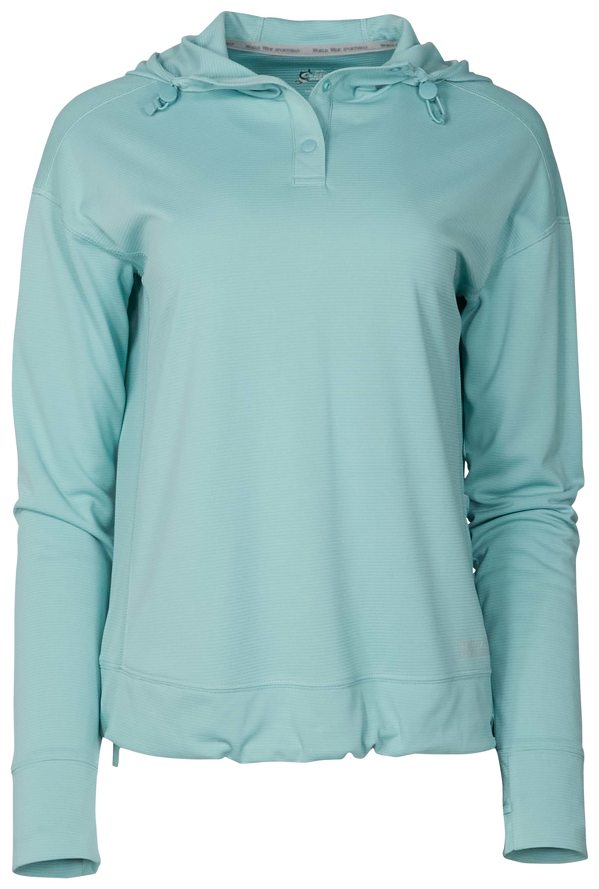 Image of World Wide Sportsman 3D Cool Tech Hoodie - Aquifer
