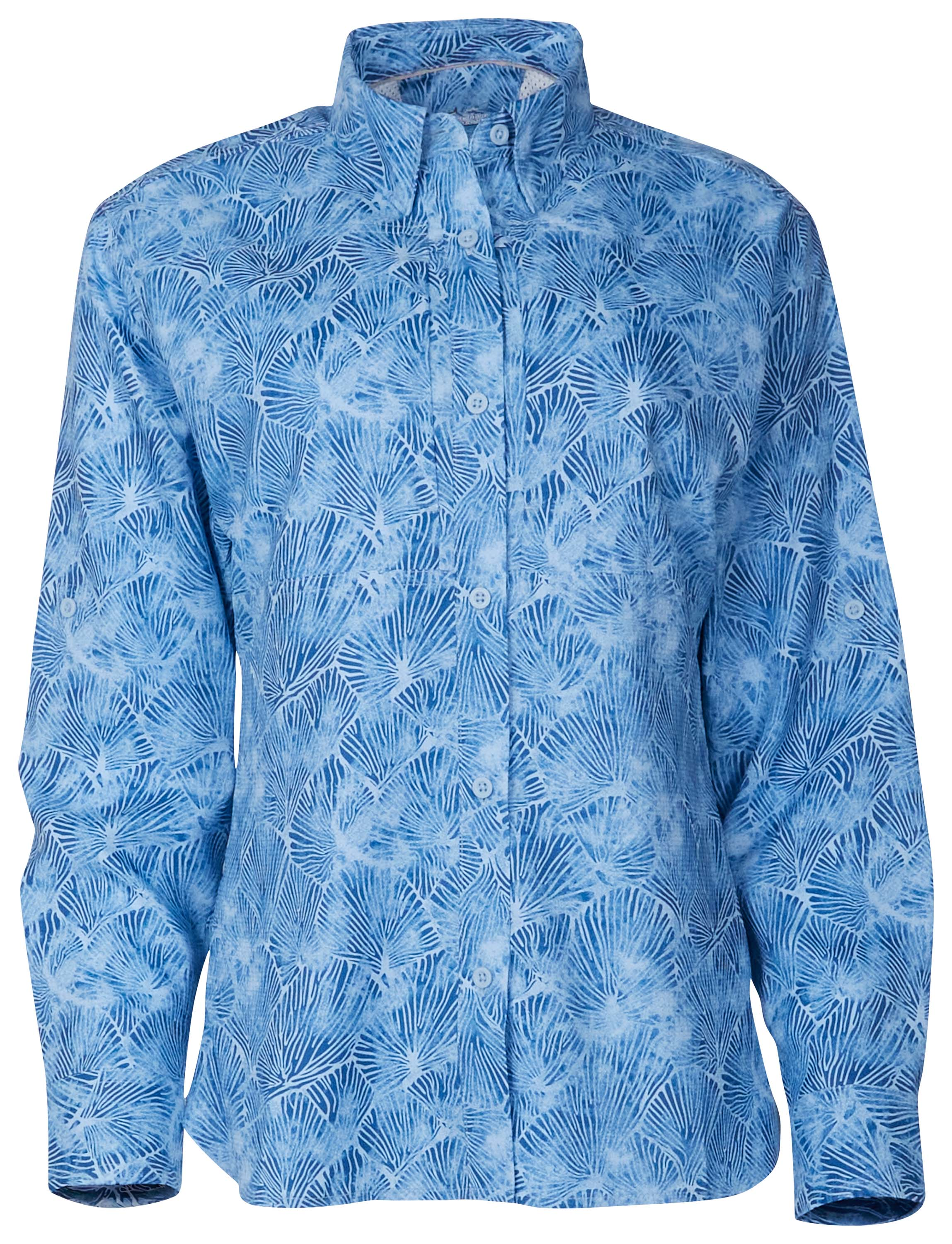 Image of World Wide Sportsman Marina Long-Sleeve Shirt for Ladies - Blue Bell Lakes - M