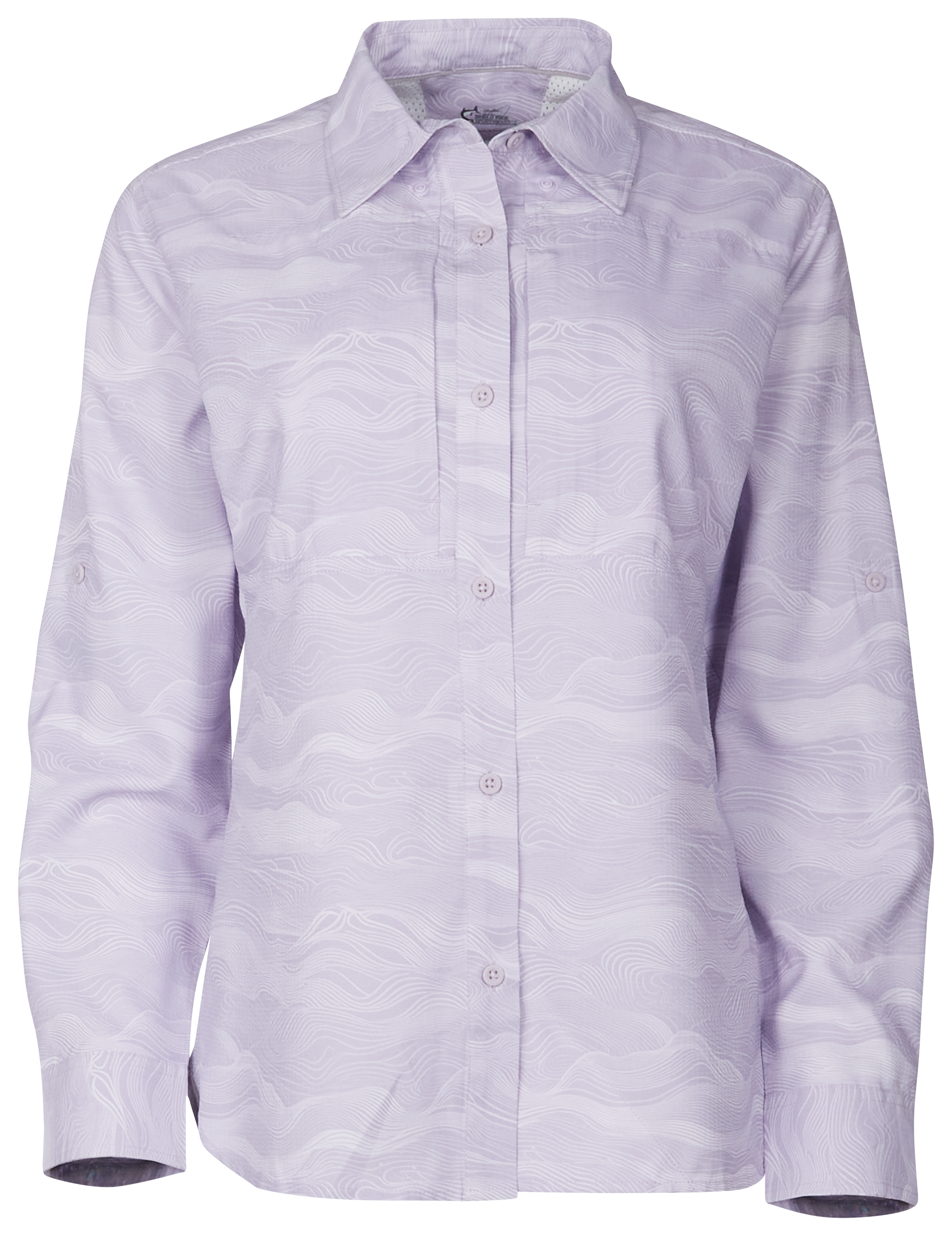 Image of World Wide Sportsman Marina Long-Sleeve Shirt - Thistle Waves