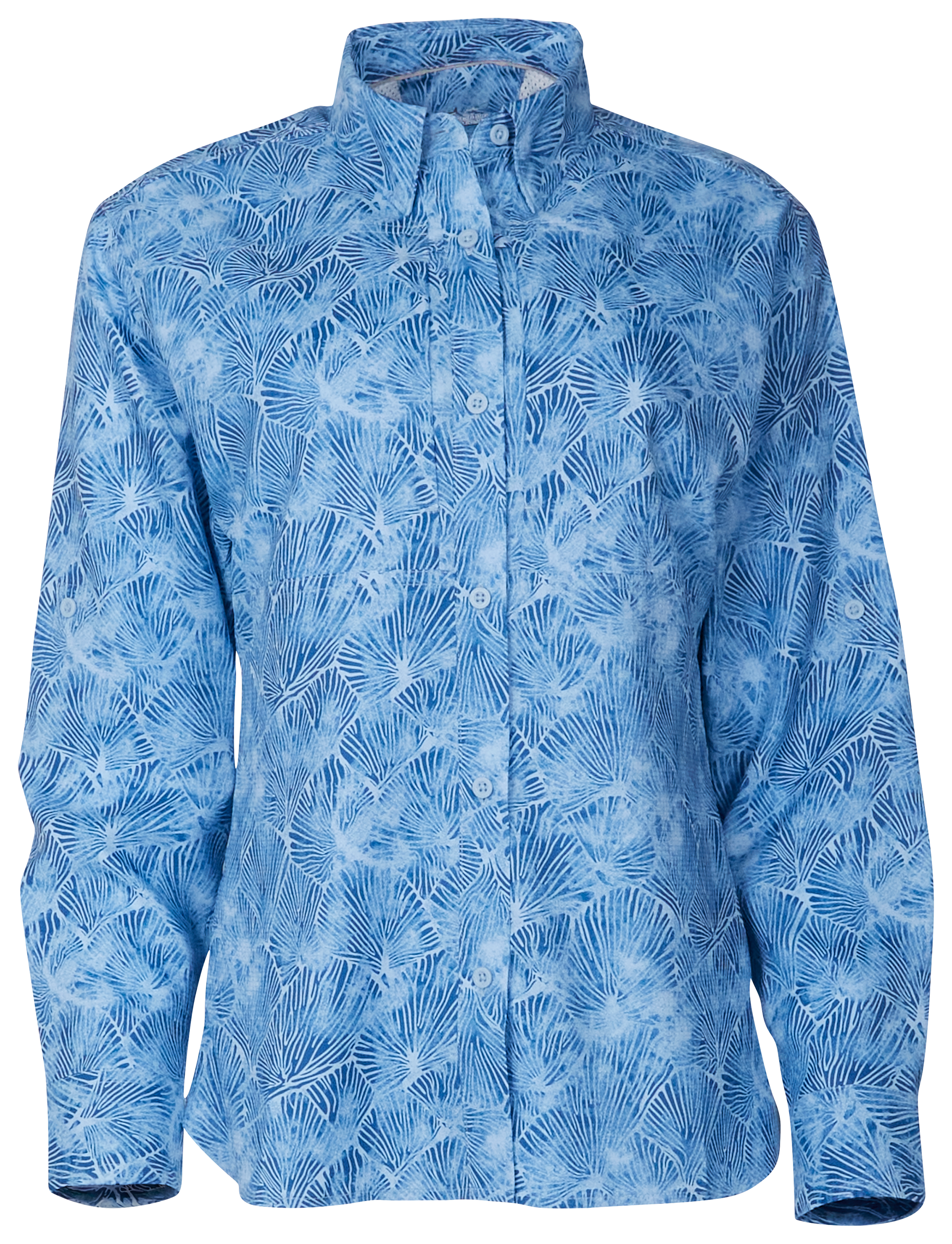 Image of World Wide Sportsman Marina Long-Sleeve Shirt for Ladies - Blue Bell Lakes - 2X