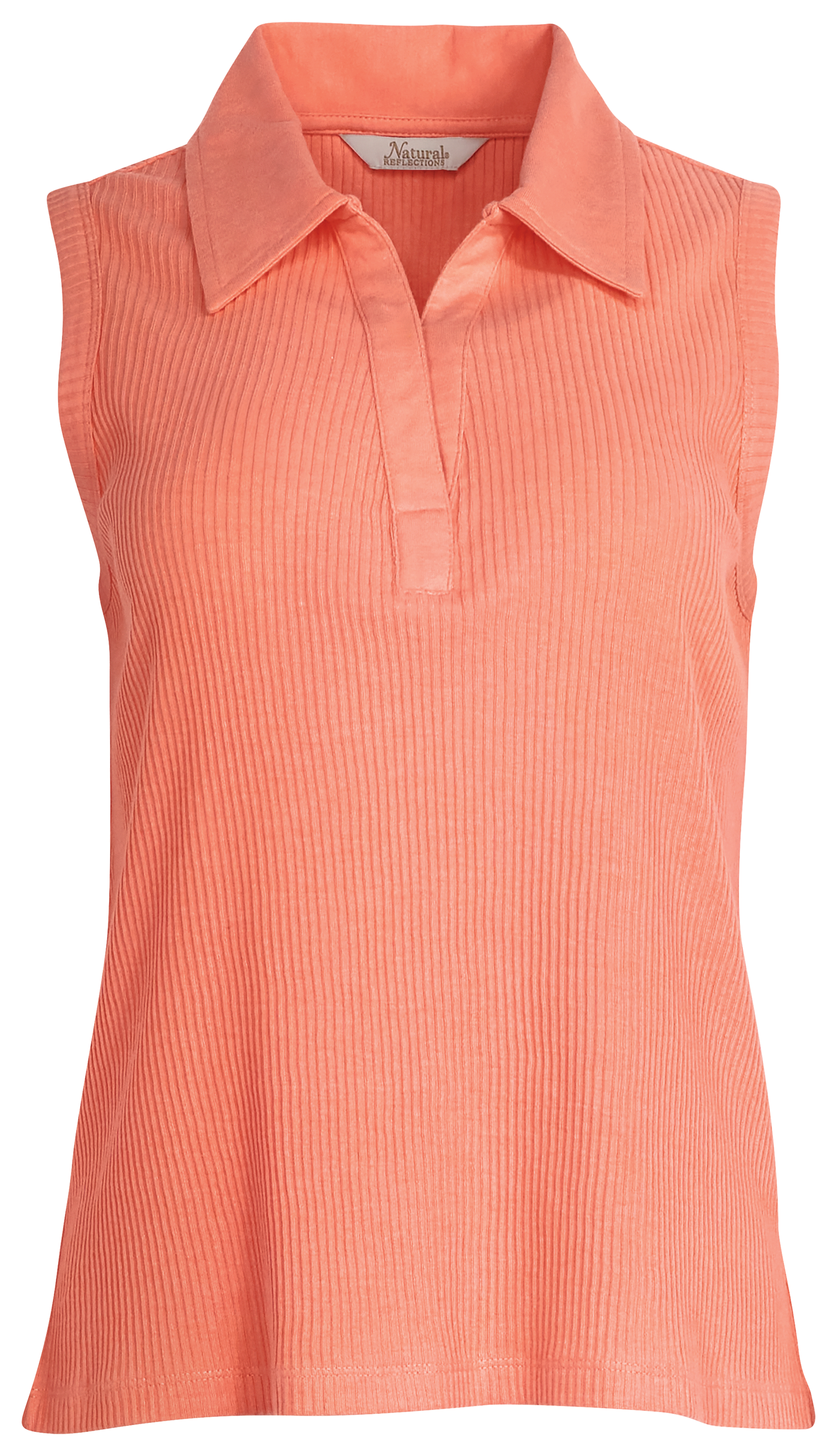 Image of Natural Reflections Blue Ridge Polo Tank Top - Desert Flower