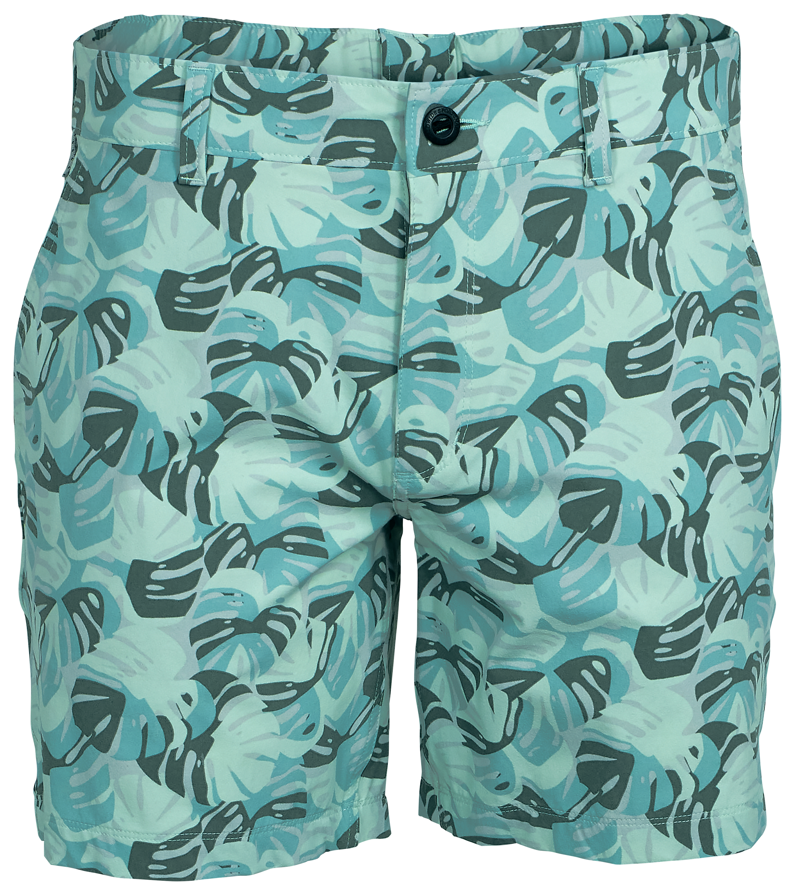 Image of "World Wide Sportsman Shoreline 7"" Shorts - Monstera Silver Pine"