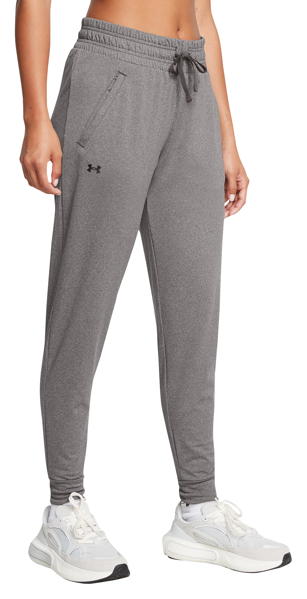 Image of Under Armour HeatGear Armour Pants for Ladies - Charcoal Light Heather/Black - S - Regular