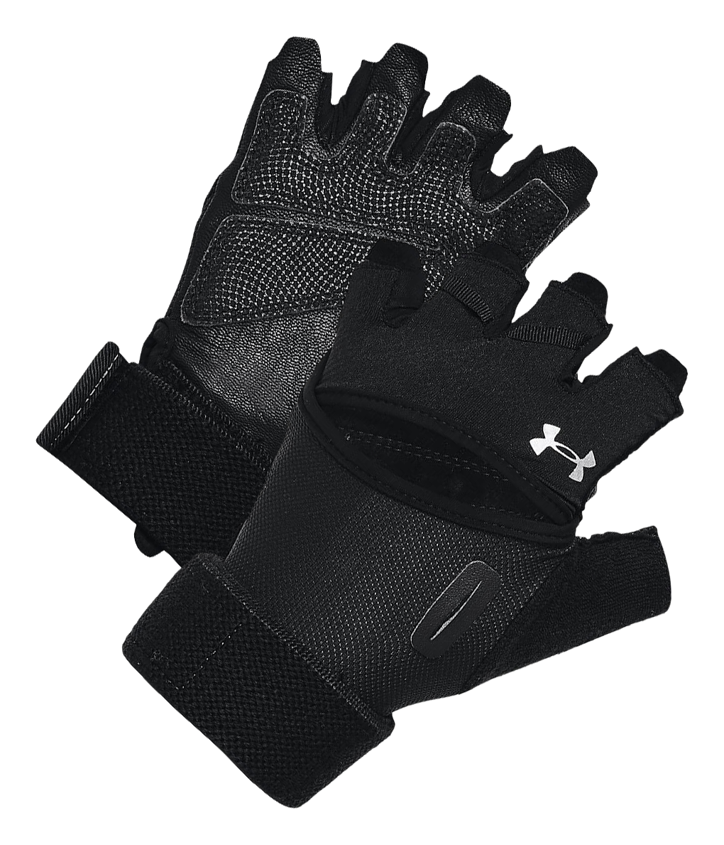 Image of Under Armour Weightlifting Gloves for Ladies - Black/Silver - L