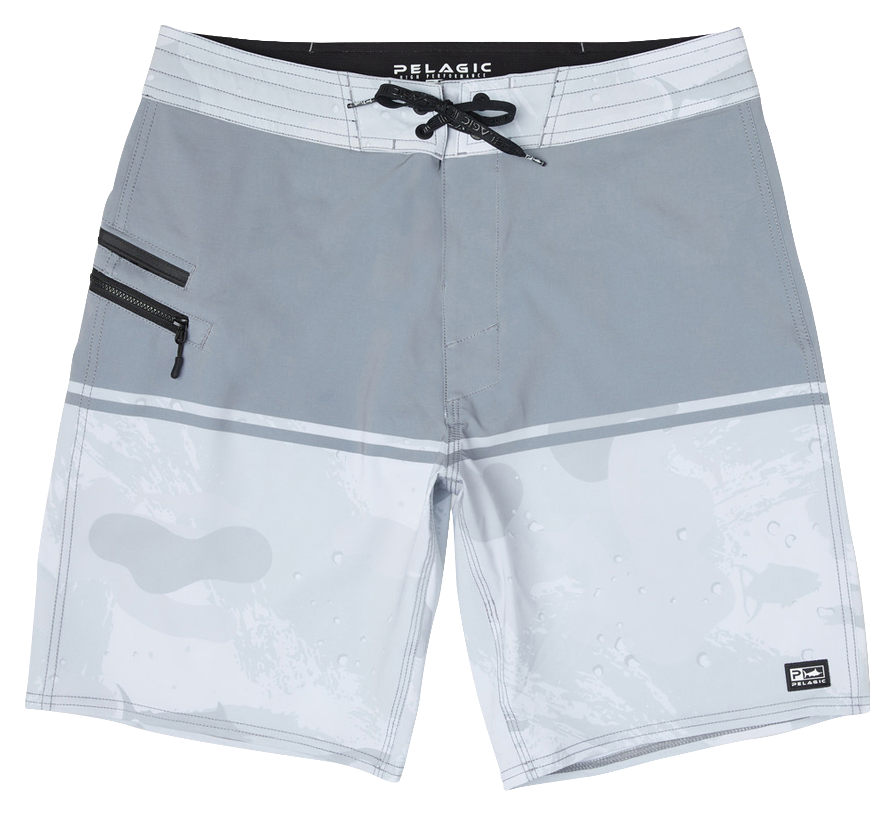 Image of Pelagic Strike Boardshorts for Men - Light Grey/Grey - 38
