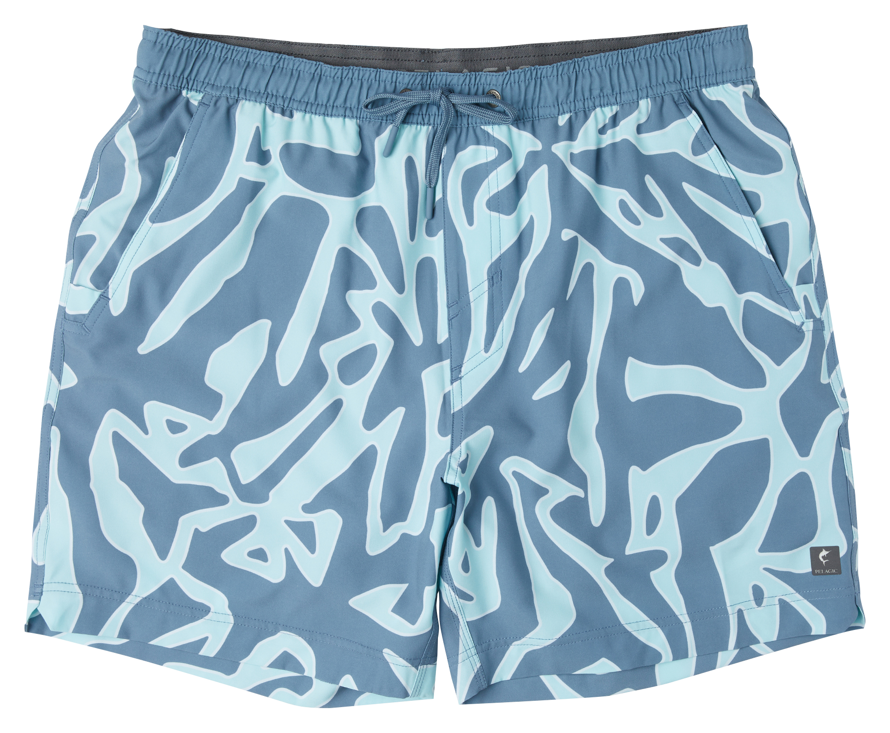 Image of Pelagic Leiday Elastic Waist Shorts - Petrol