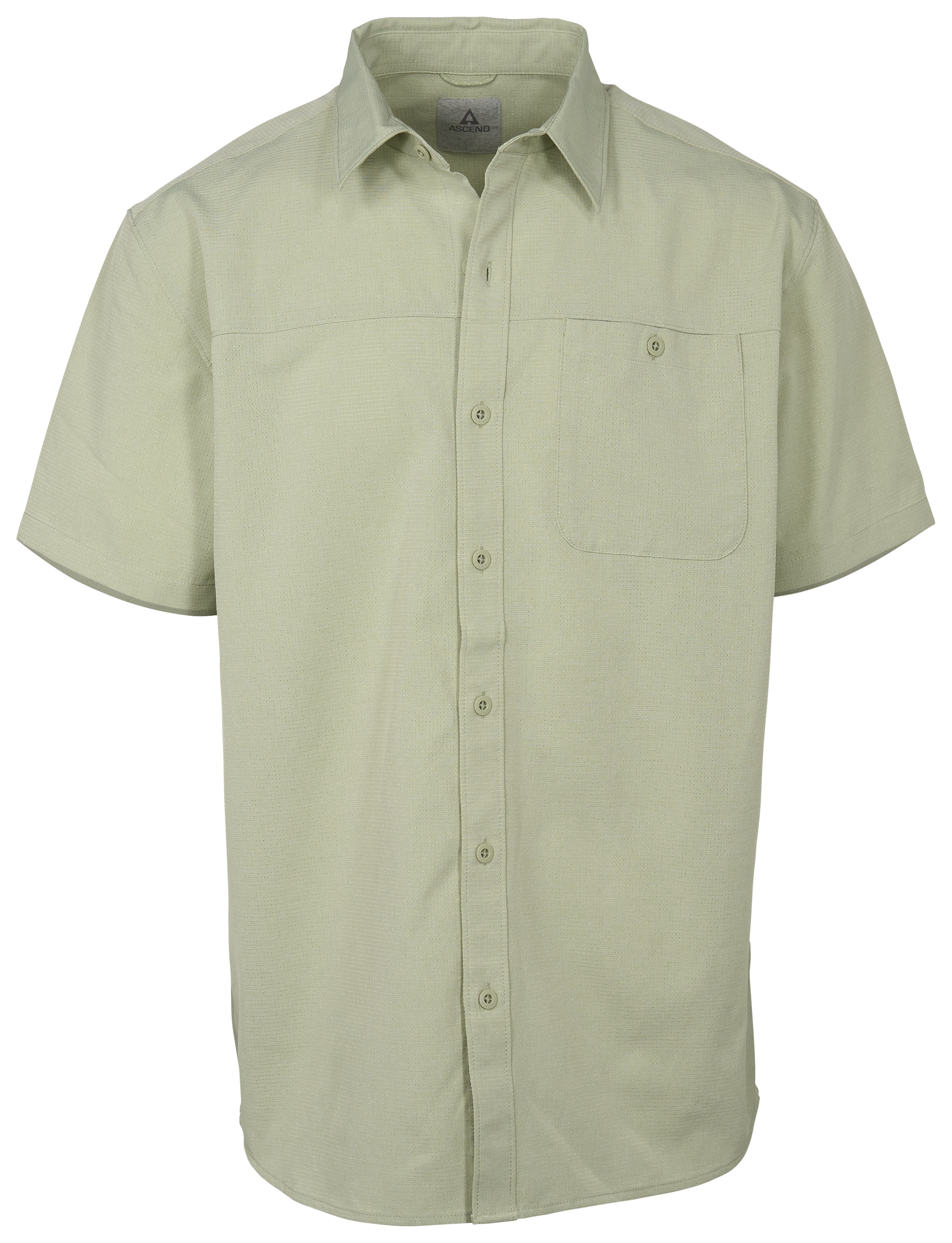 Image of Ascend Zephyr Button-Down Short-Sleeve Shirt - Desert Sage
