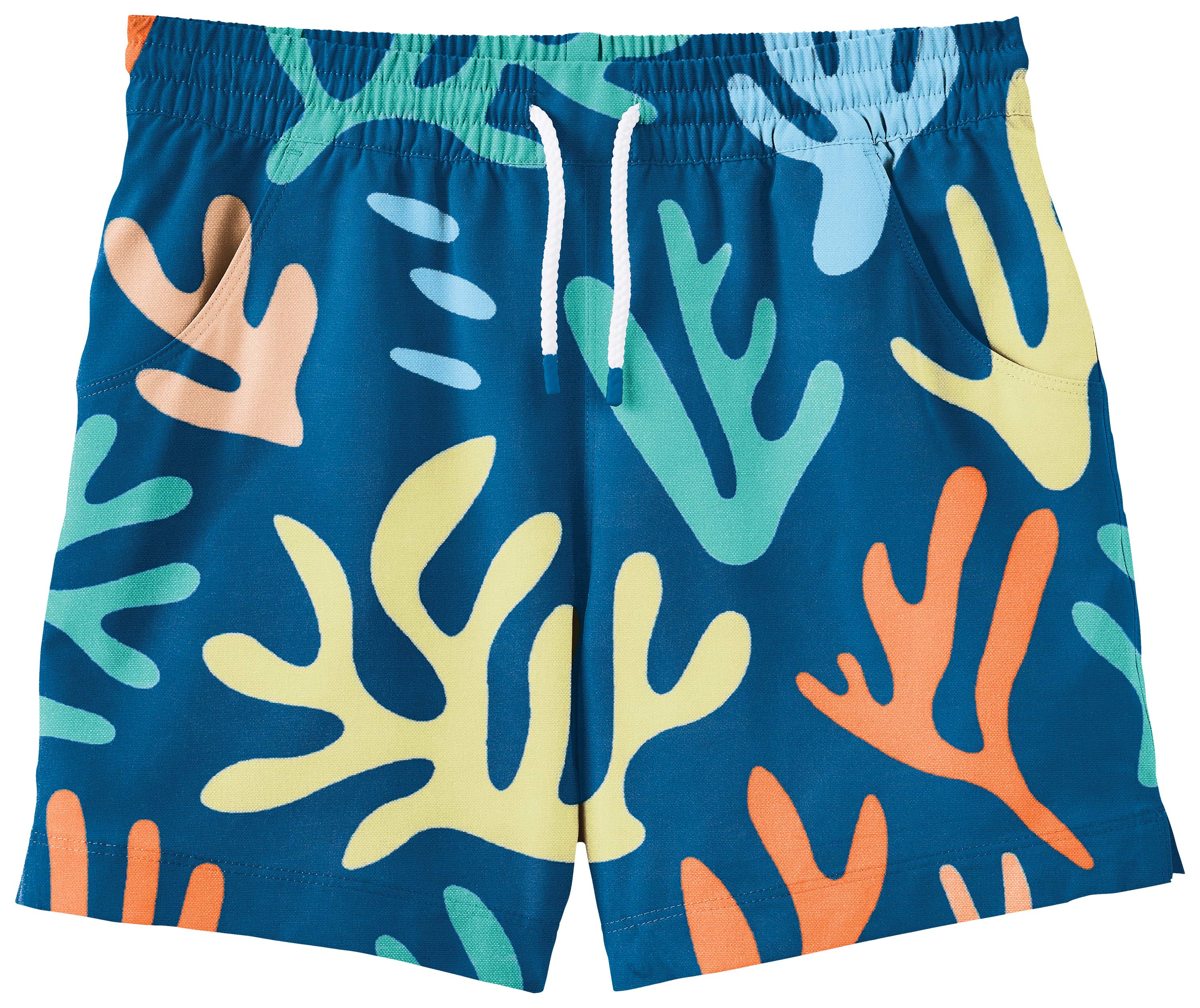 Image of World Wide Sportsman Charter Shorts for Kids - Coral Reef