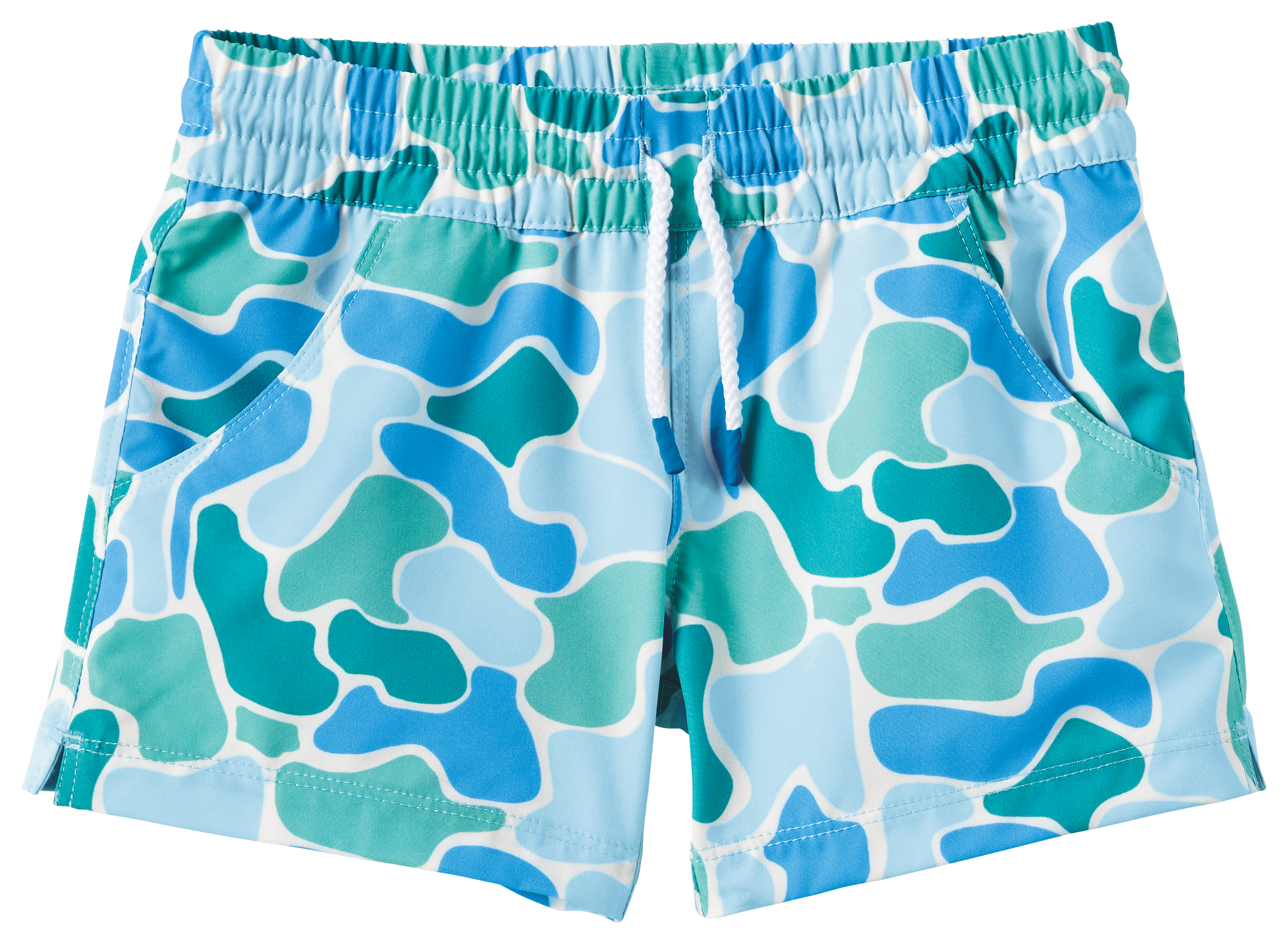 World Wide Sportsman Charter Shorts for Toddlers - Abstract Agua Camo - 3T