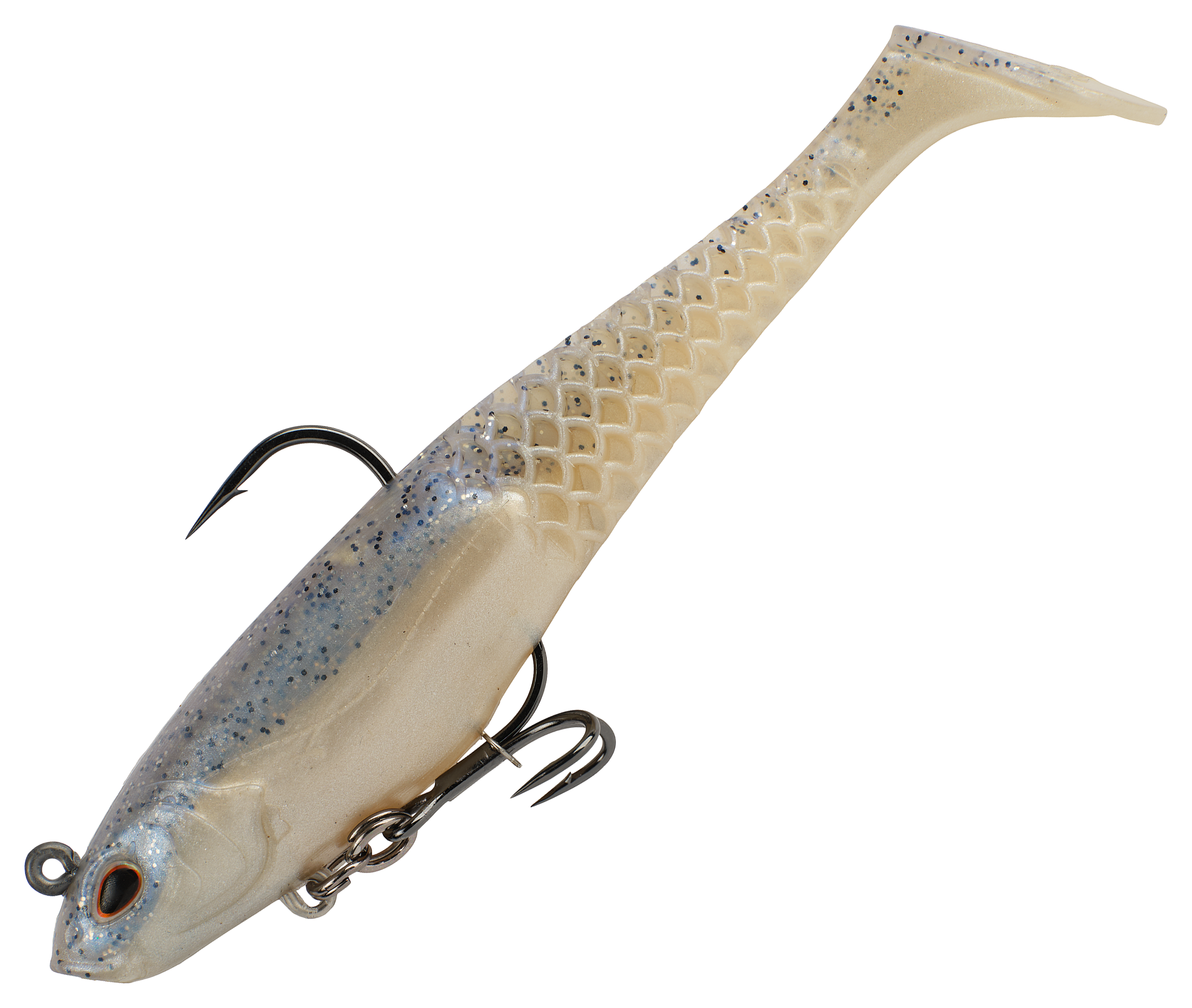 Image of Berkley PowerBait Saltwater Pre-Rigged CullShad - Chrome Flash - 4'' - 1/2 oz.