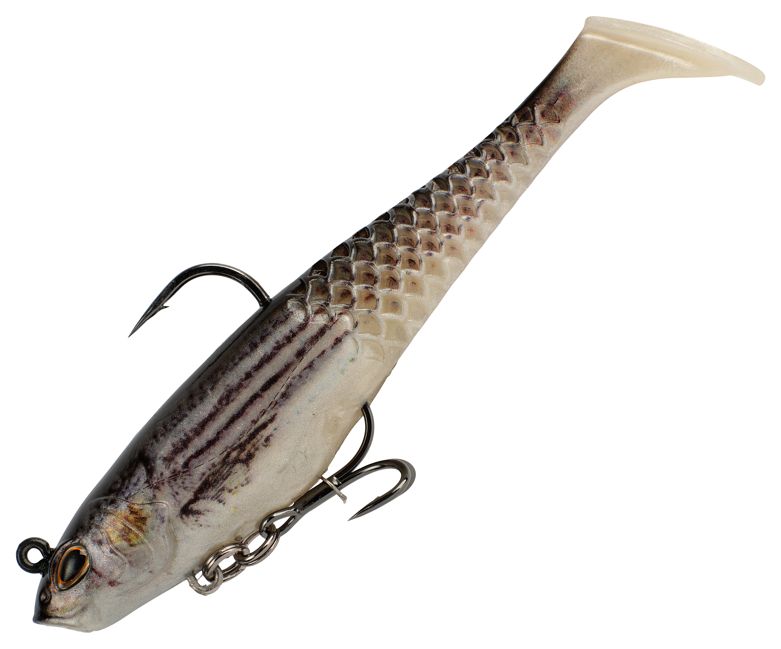 Image of Berkley PowerBait Saltwater Pre-Rigged CullShad - Mullet - 4'' - 1/2 oz.