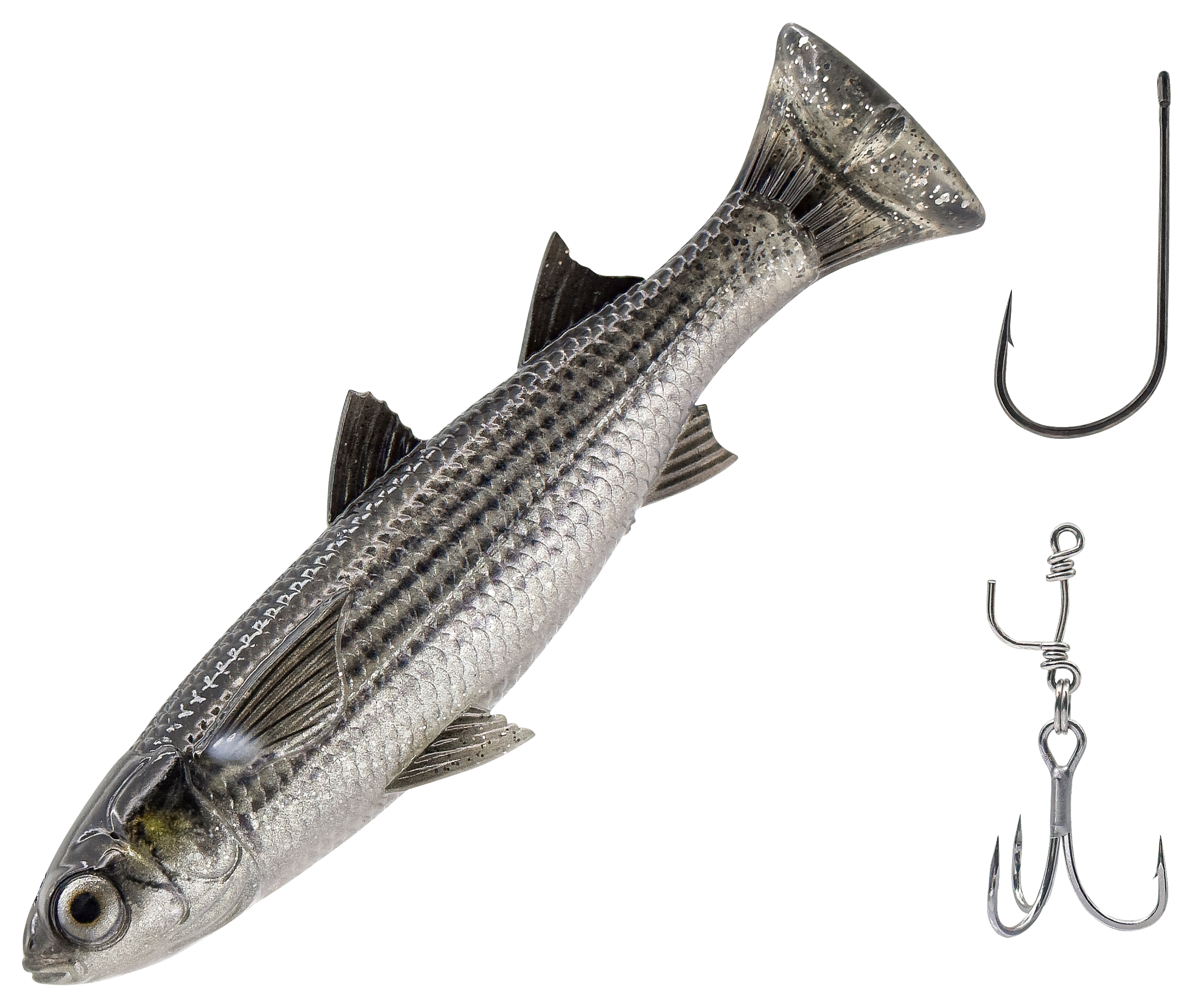 Savage Gear 3D LT Mullet - Silver Mullet - 7'' - oz
