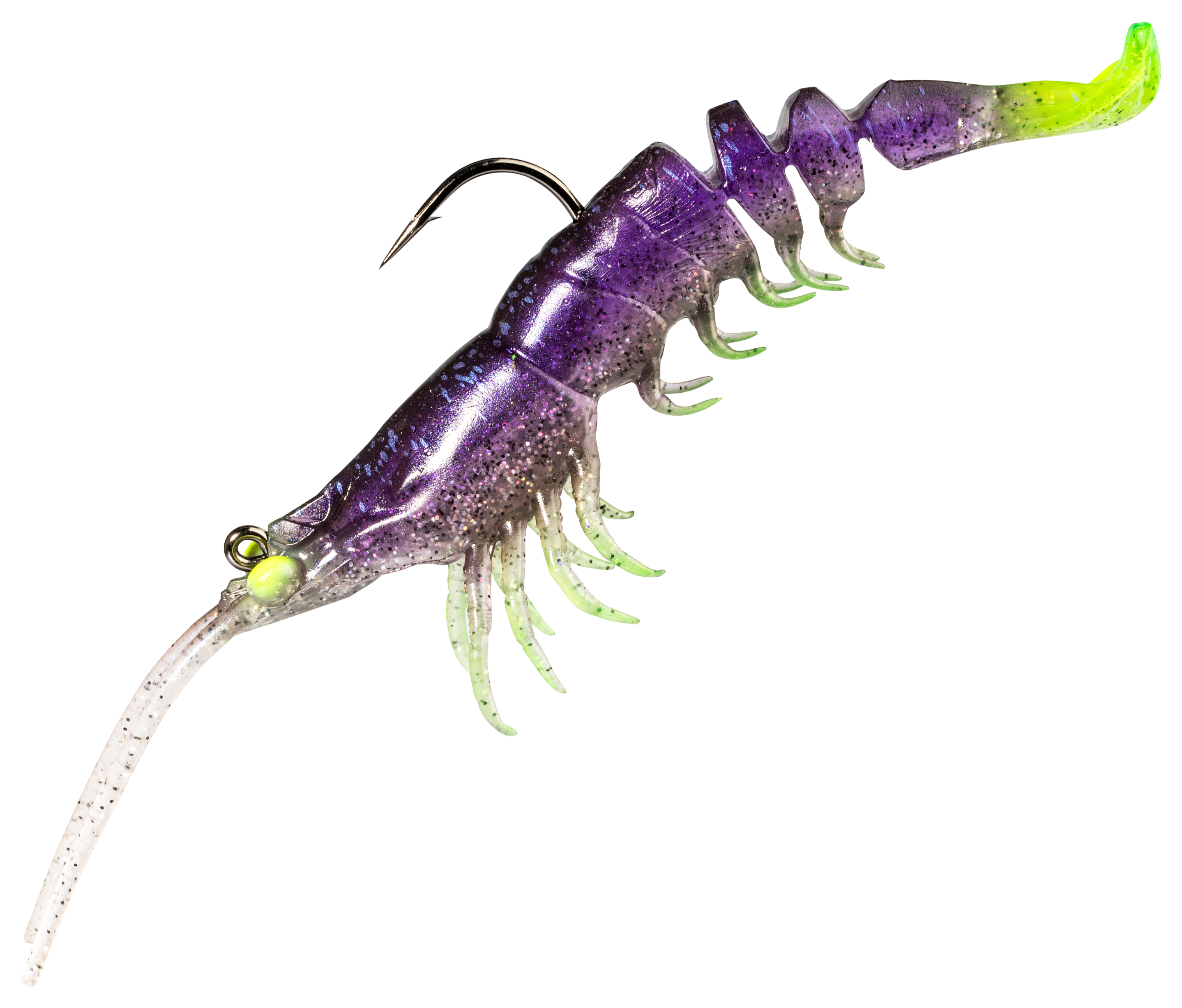 Z-Man PrawnstarZ Shrimp - Plum Chartreuse