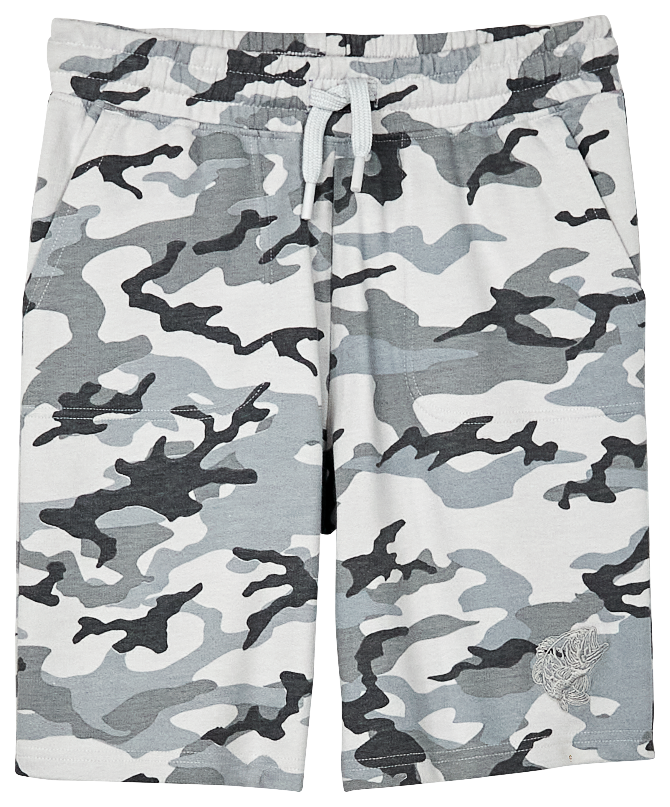 Image of Bass Pro Shops Logo Shorts for Kids - Grey Camo