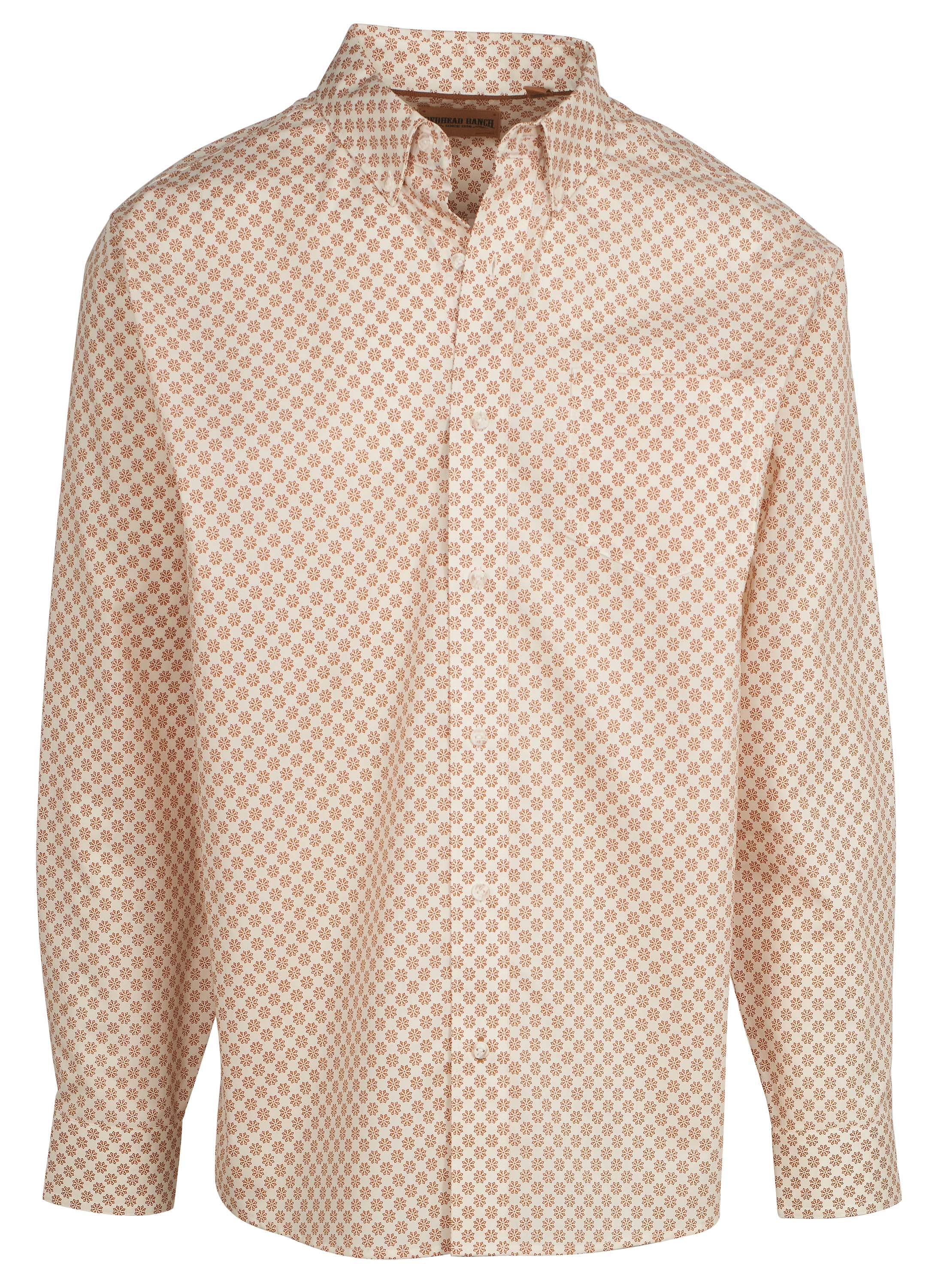 Image of RedHead Ranch Rifle Falls Wrinkle-Free Button-Down Long-Sleeve Shirt - Sandblast