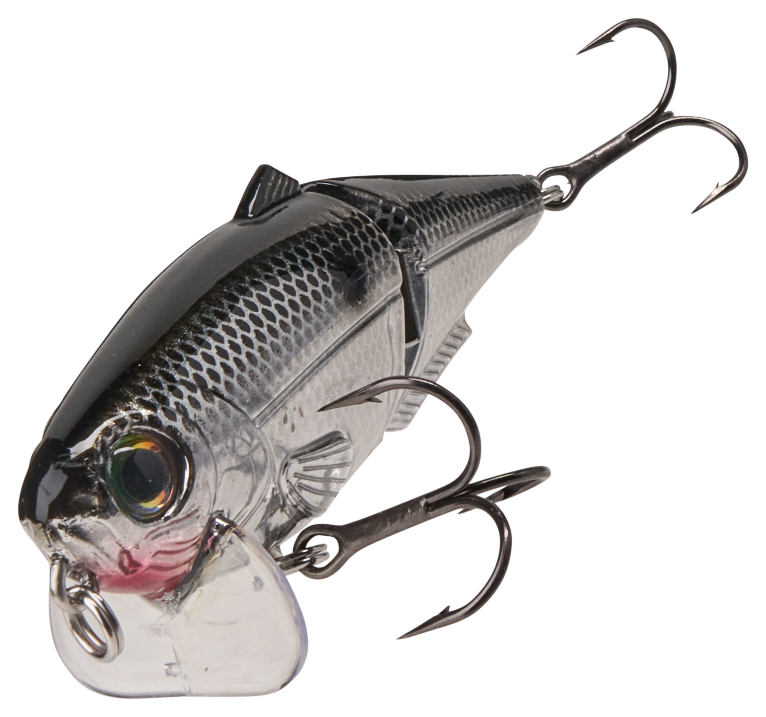 Image of Strike King Wake Shad 2.0 - Mirage Chrome Black