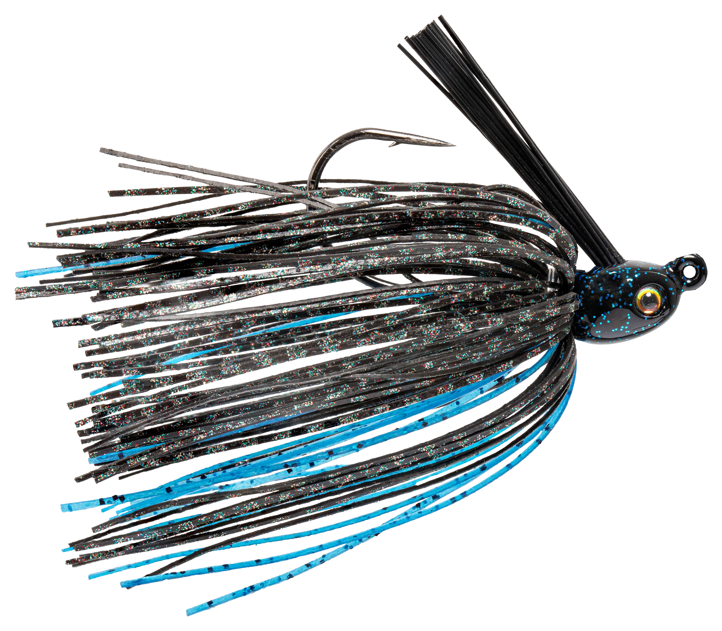 Image of Strike King Tour Grade Tungsten Compact Swim Jig - Pro Black & Blue - 1/4 oz.