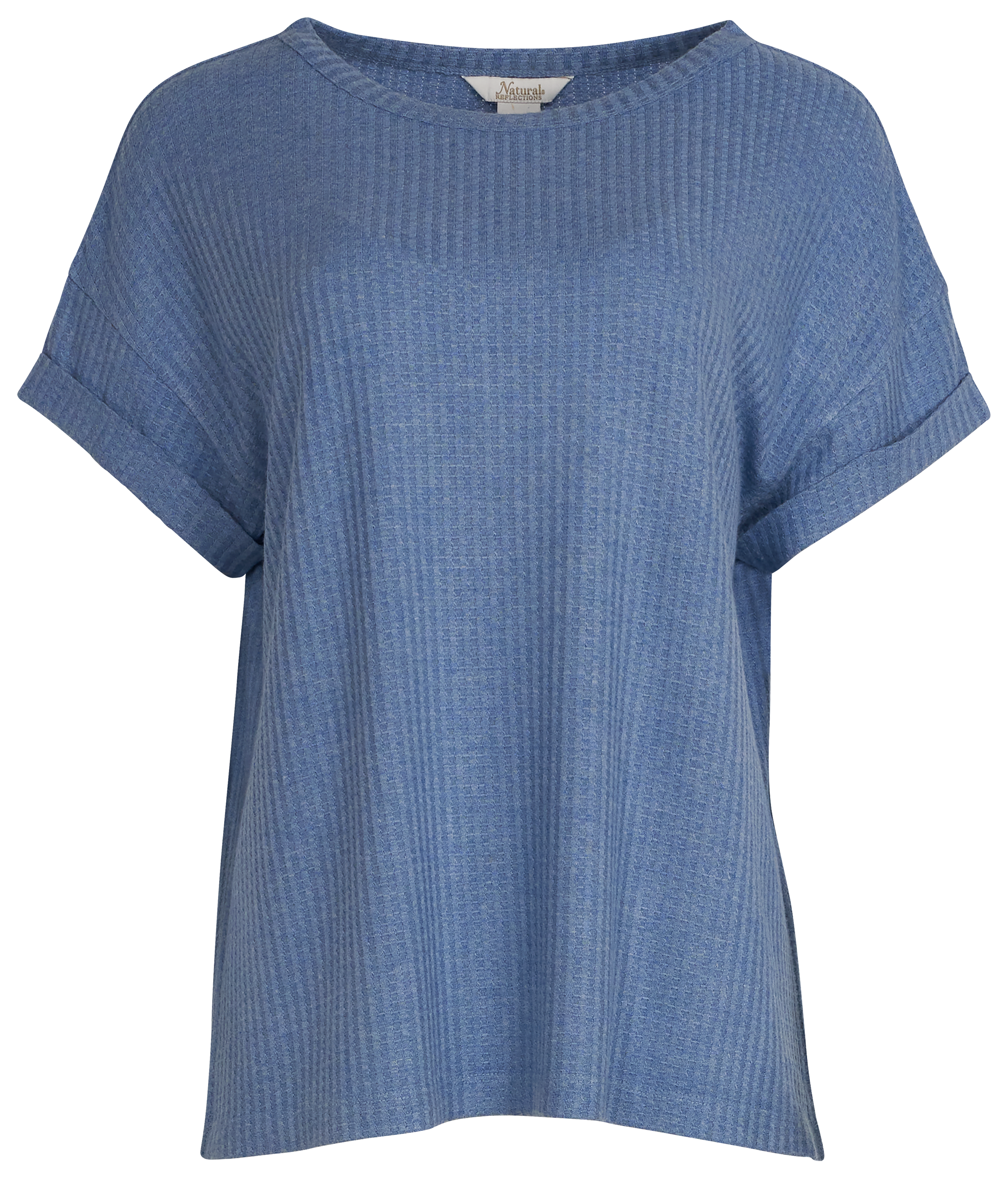 Image of Natural Reflections Brush Creek Waffle Short-Sleeve T-Shirt - Riviera Heather
