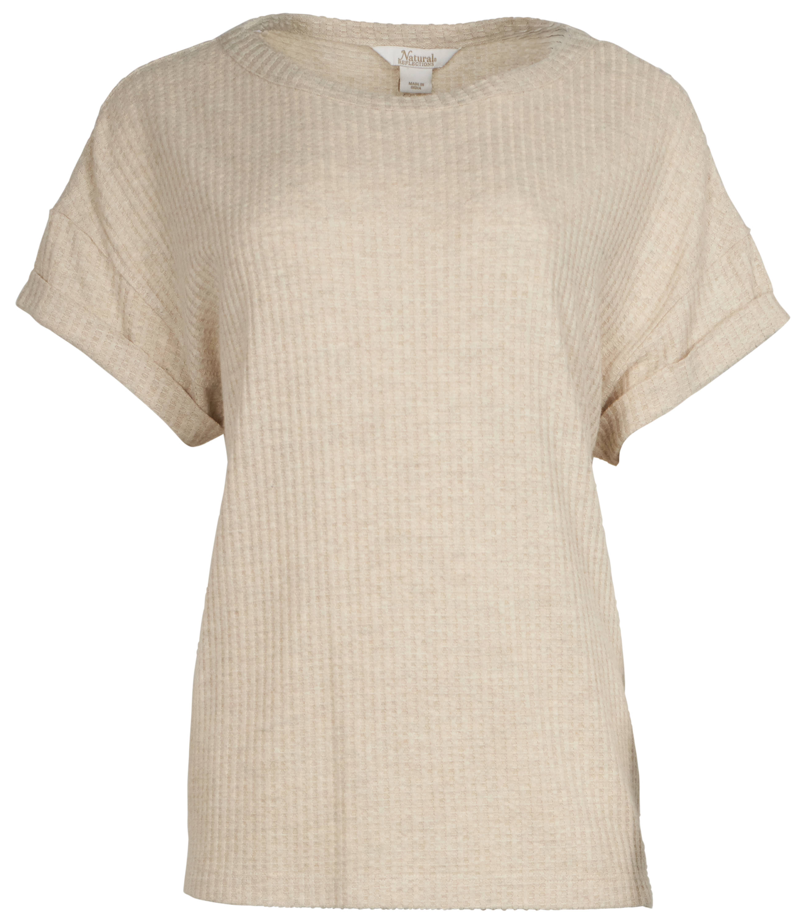 Image of Natural Reflections Brush Creek Waffle Short-Sleeve T-Shirt - Oatmeal Heather