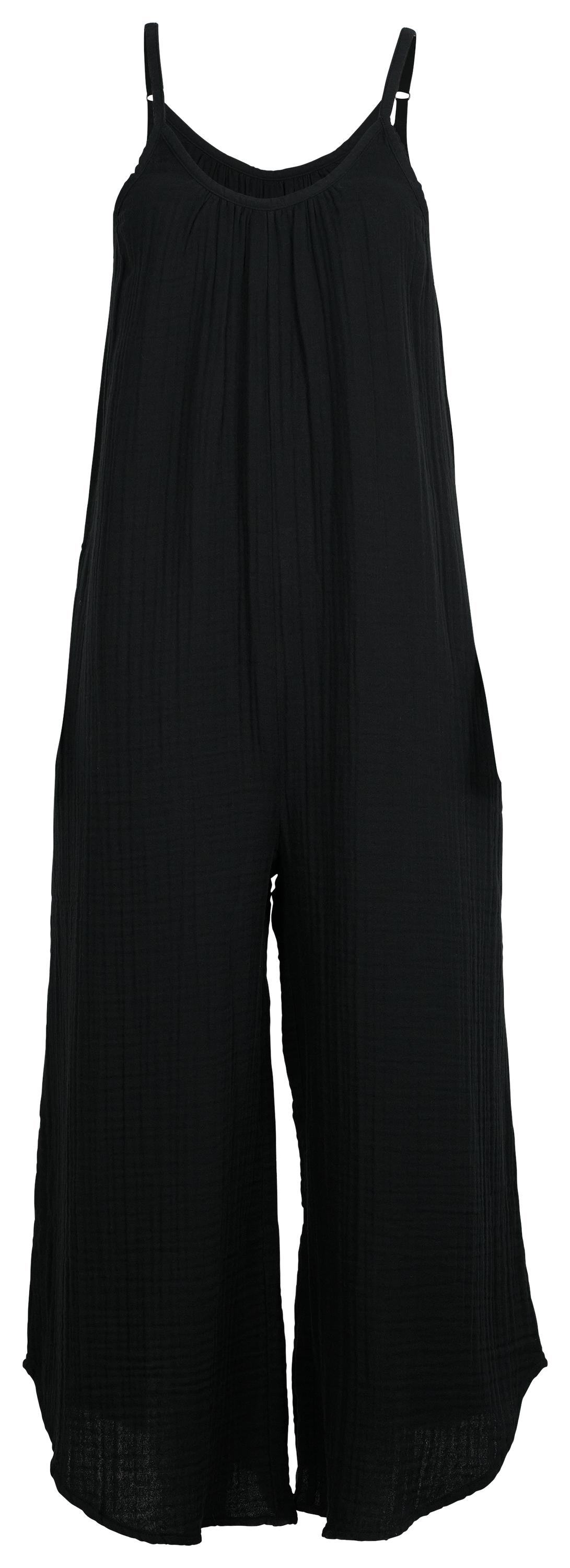 Image of Natural Reflections Double Cloth Jumpsuit - Moonless Night