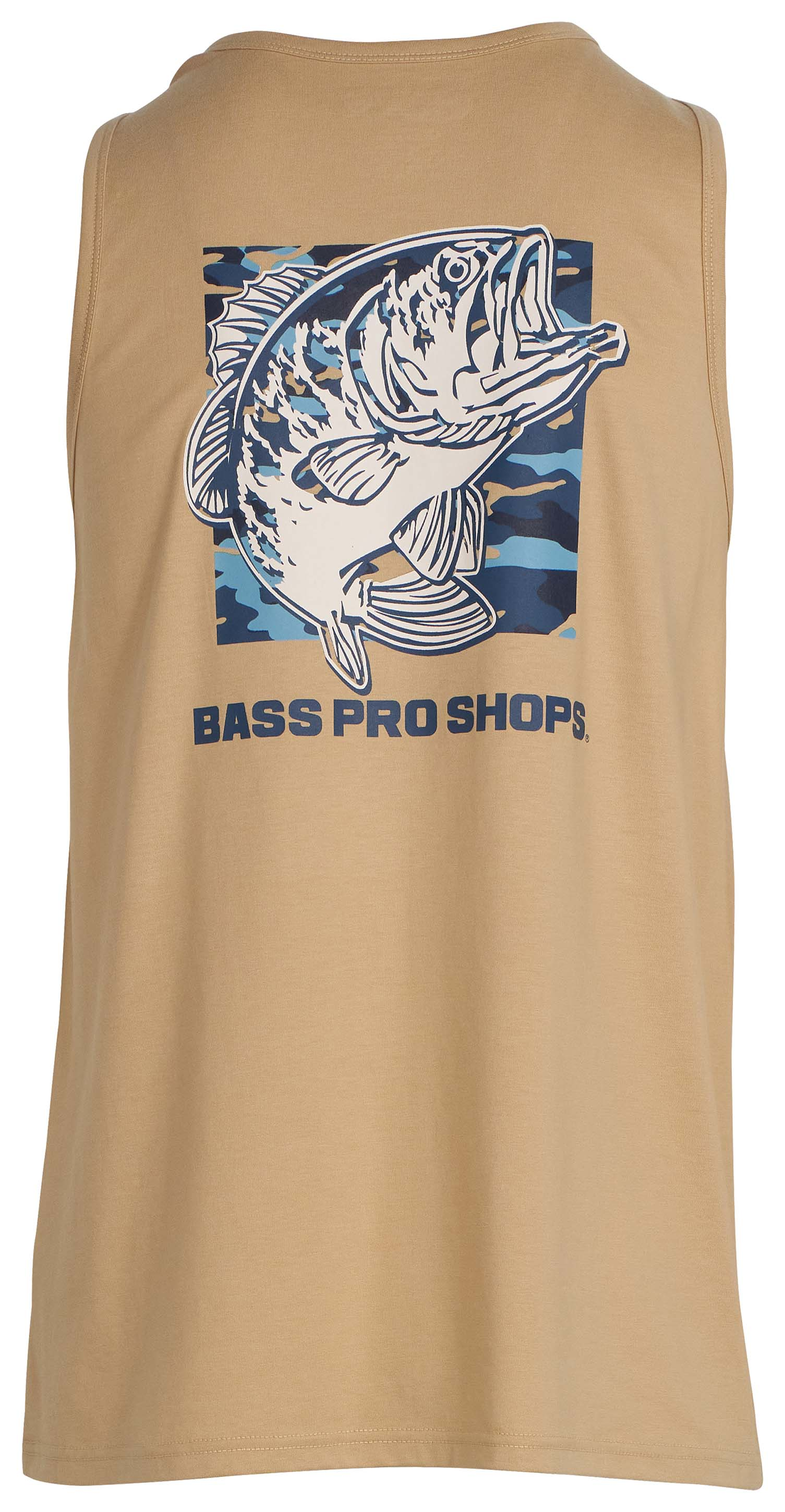 Bass Pro Shops Bass Pro Shops Graphic Logo Tank Top for Men - Safari - $10.97 at Bass Pro Shops