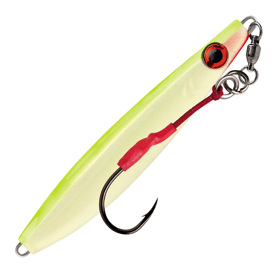 Williamson Vortex Speed Jig - Chartreuse Chrome Glow - 5-3/4