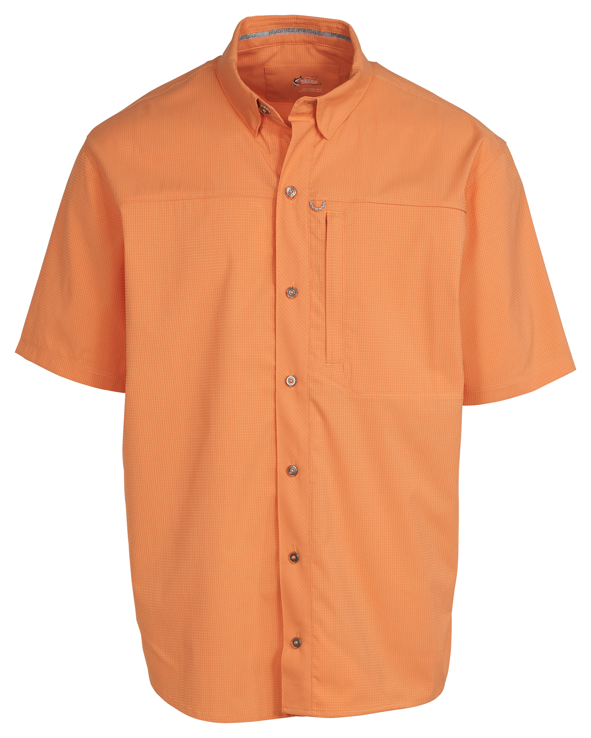 Image of World Wide Sportsman Seacrest Short-Sleeve Button-Down Shirt - Copper Tan