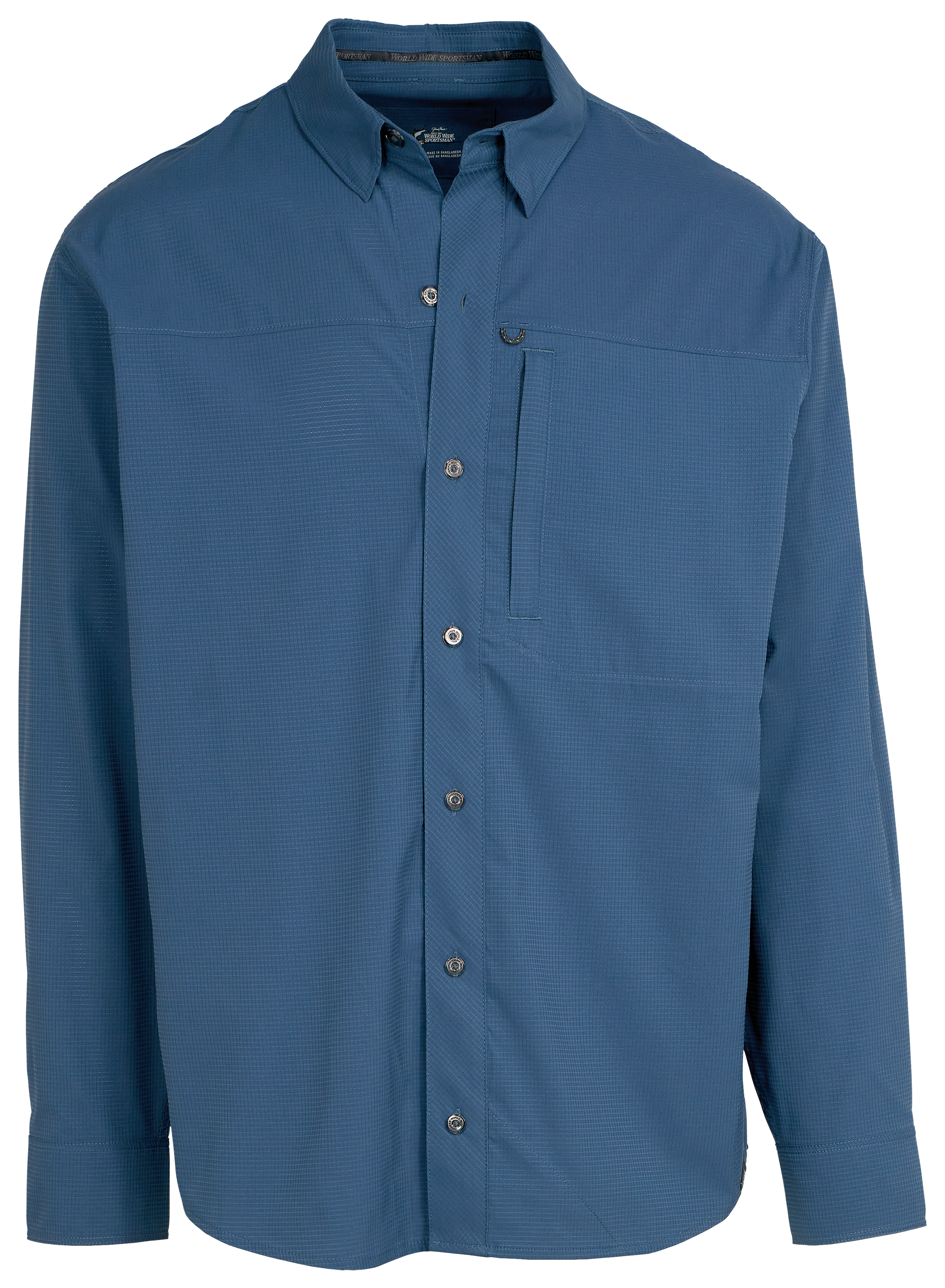 Image of World Wide Sportsman 3D Cool Seacrest Long-Sleeve Button-Down Shirt - Bering Sea