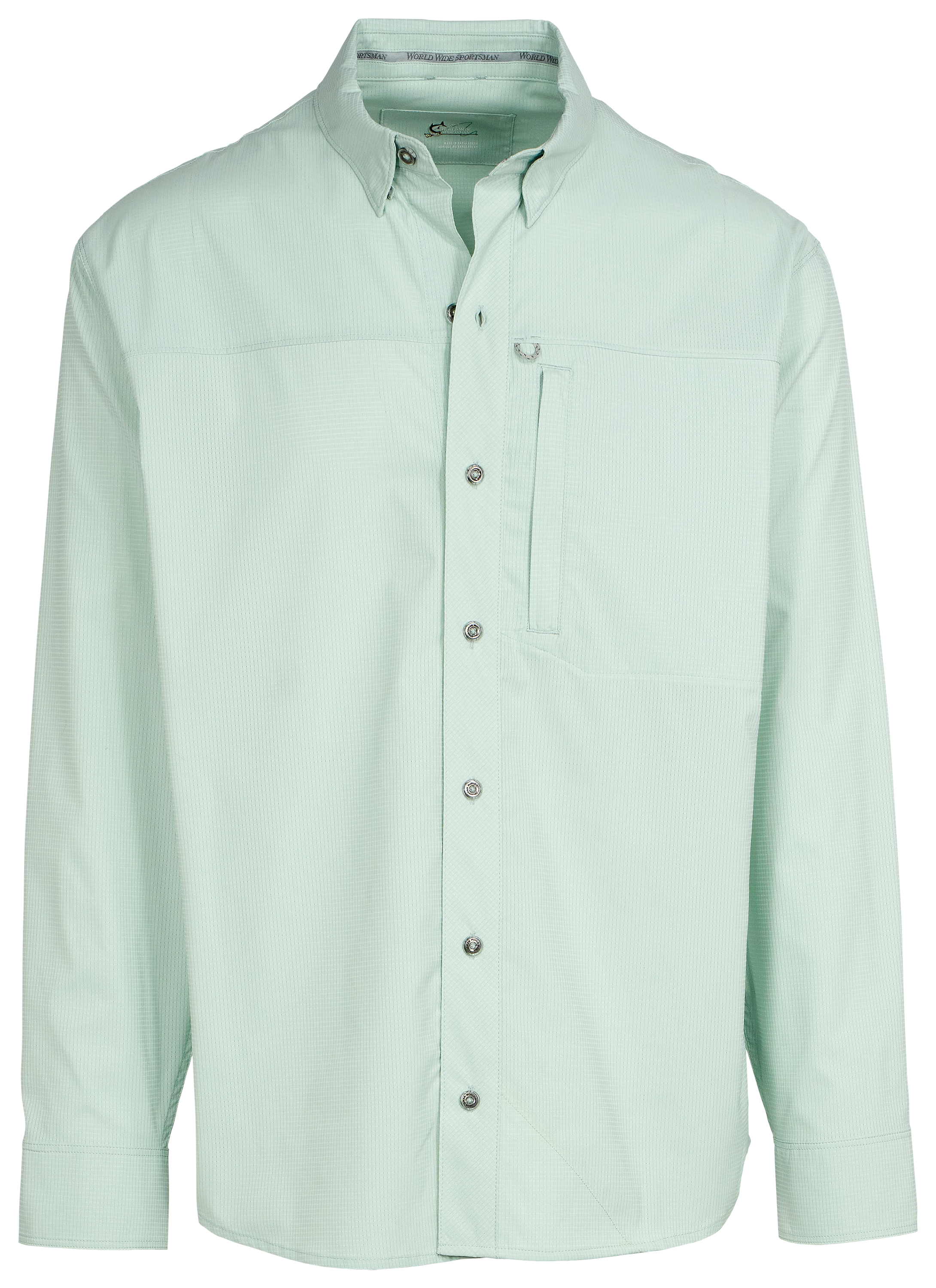 Image of World Wide Sportsman 3D Cool Seacrest Long-Sleeve Button-Down Shirt - Surf Spray