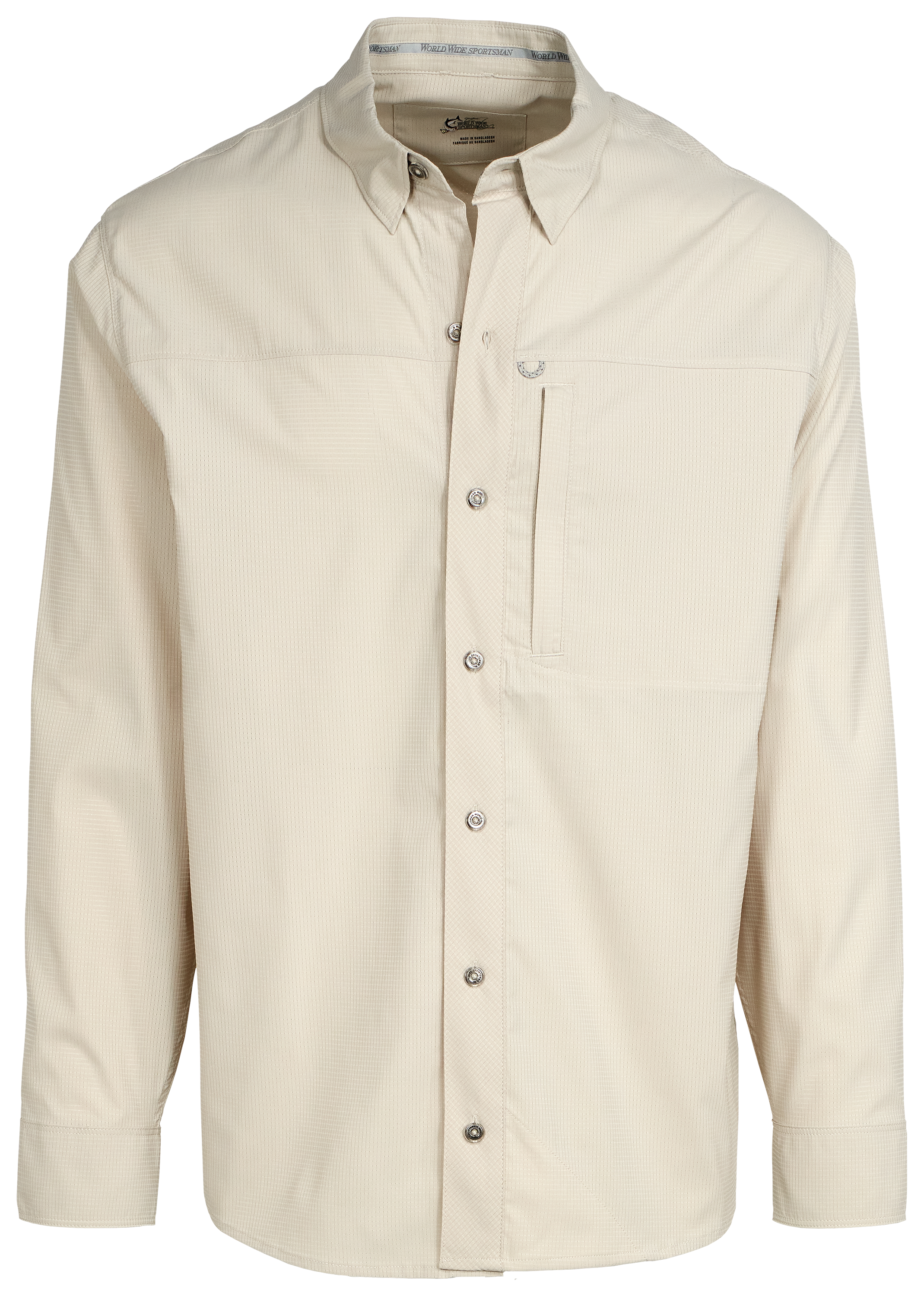 Image of World Wide Sportsman 3D Cool Seacrest Long-Sleeve Button-Down Shirt - Peyote