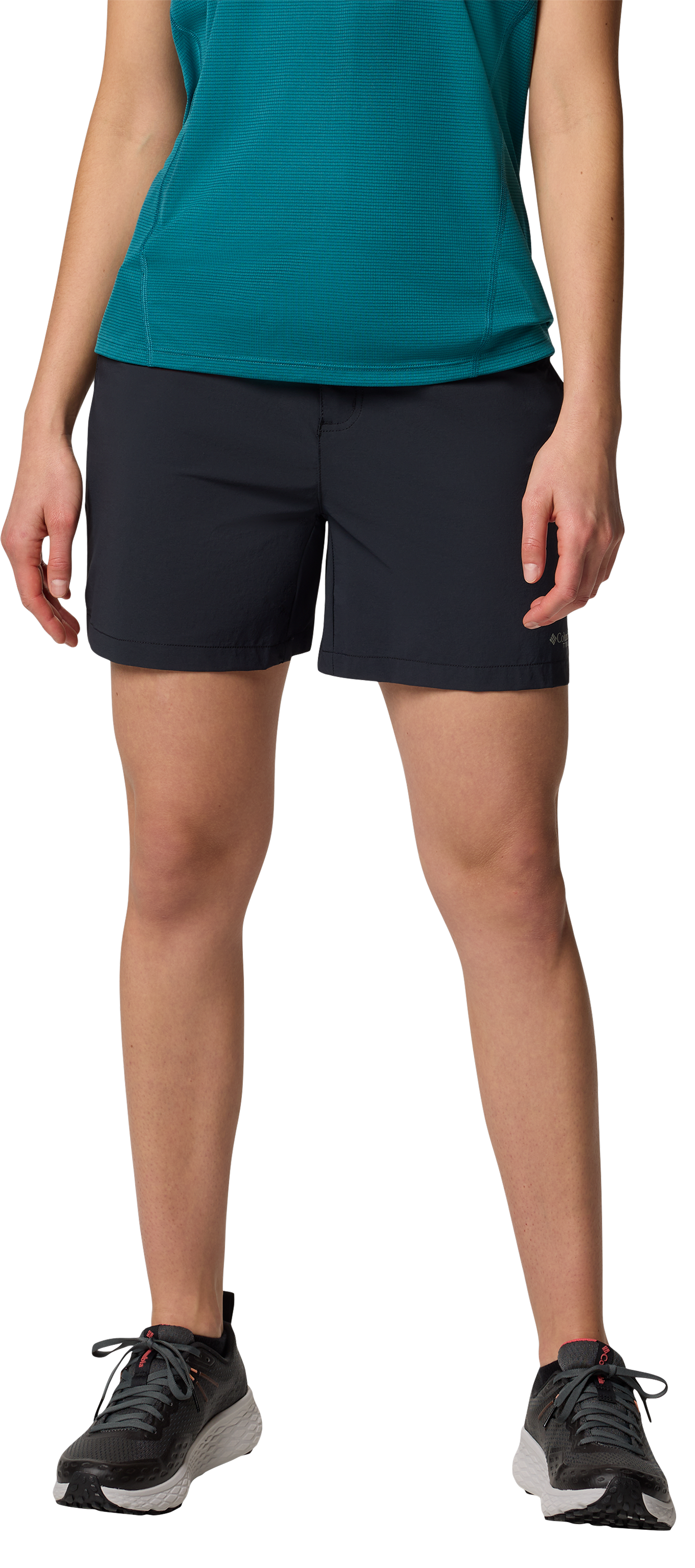 Image of "Columbia Summit Valley II Shorts for Ladies - Black - 12 - 5"" Inseam"