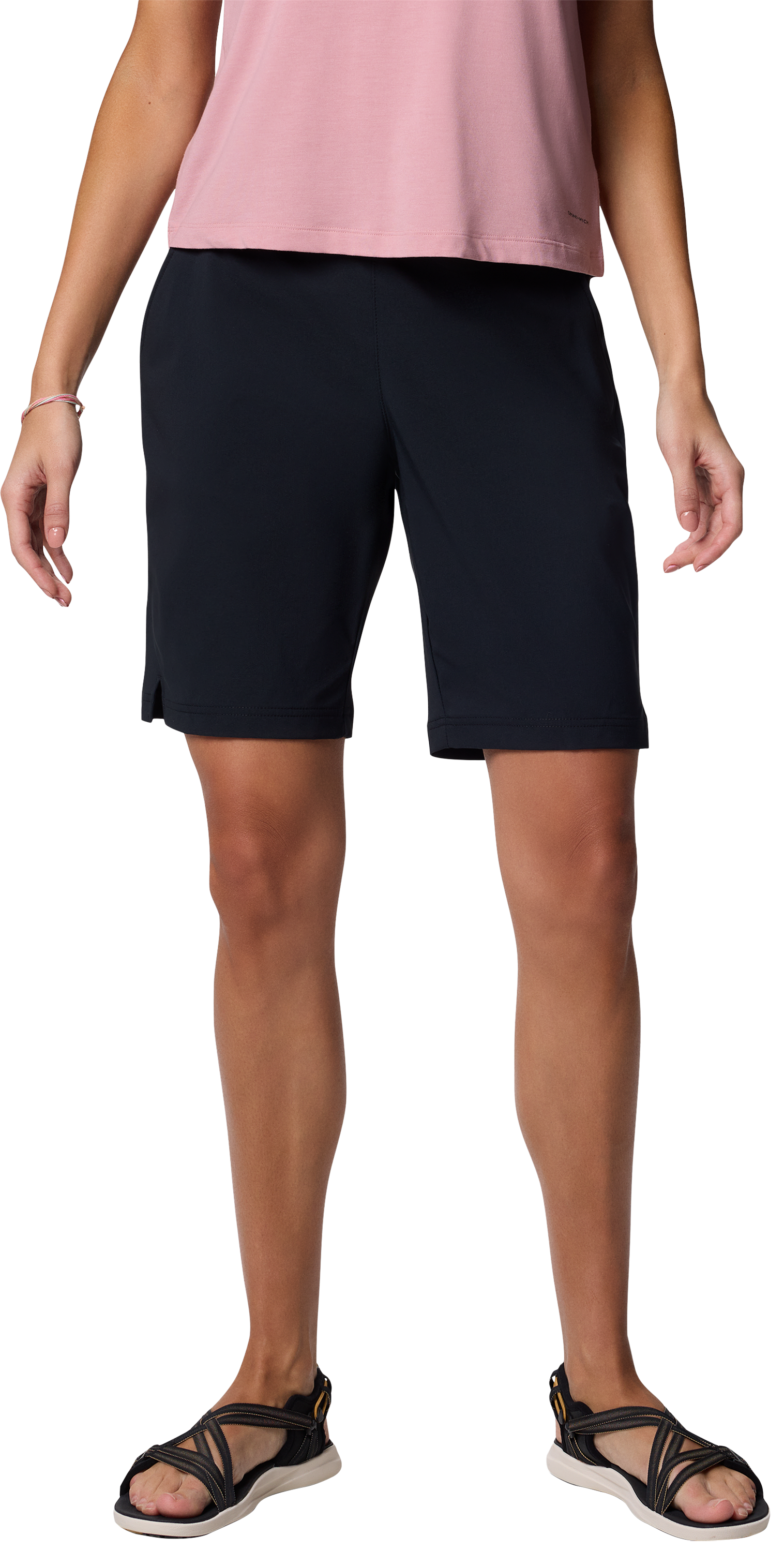 Image of "Columbia All Seasons Long Shorts for Ladies - Black - M - 9"""