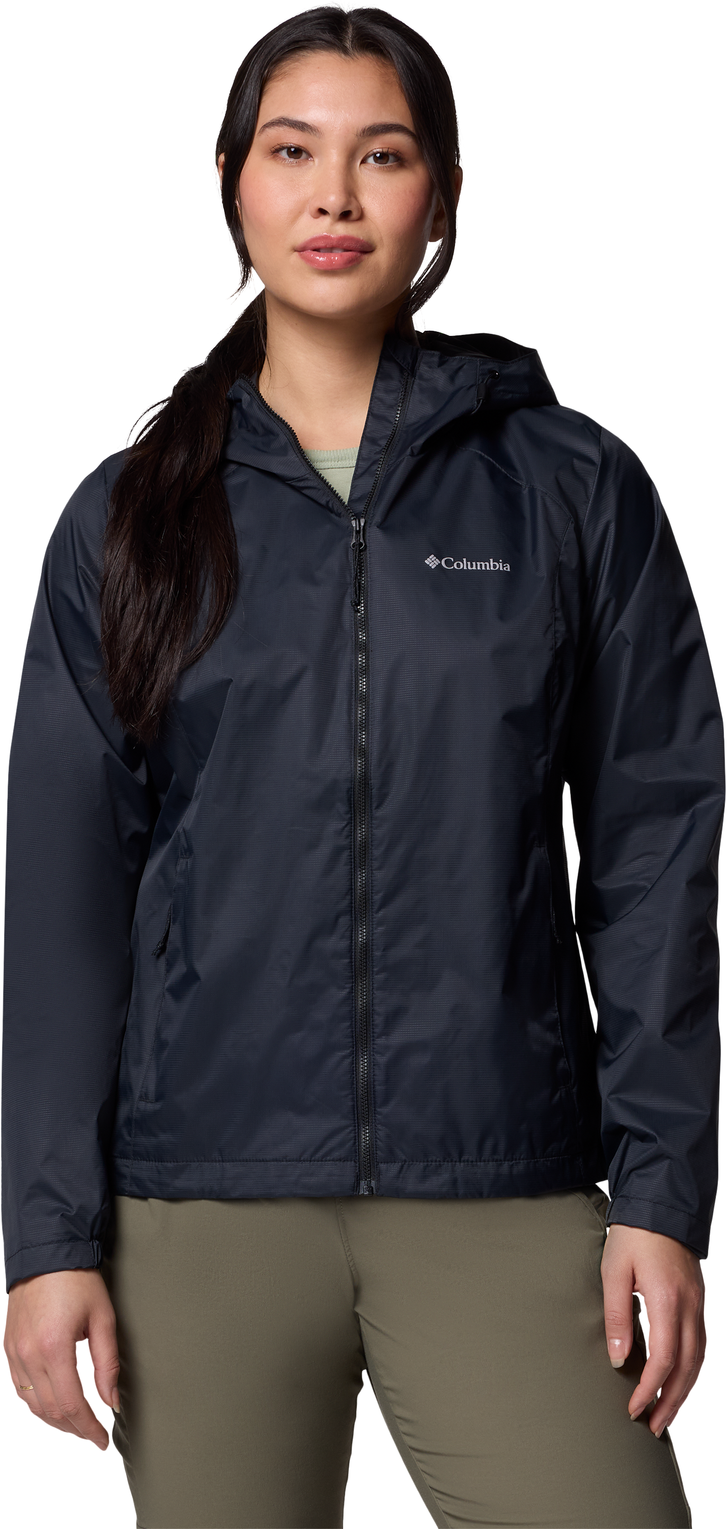 Image of Columbia Scattered Showers Jacket for Ladies - Black - XL
