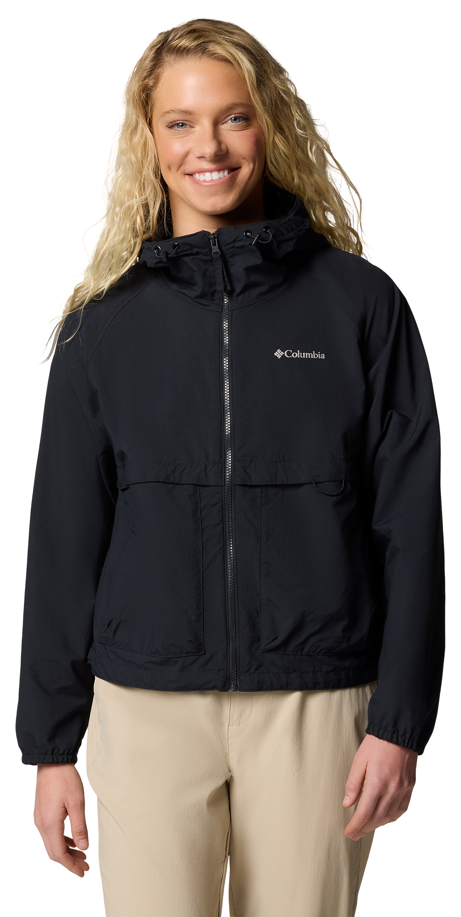 Image of Columbia Spire Valley Windbreaker for Ladies - Black - L