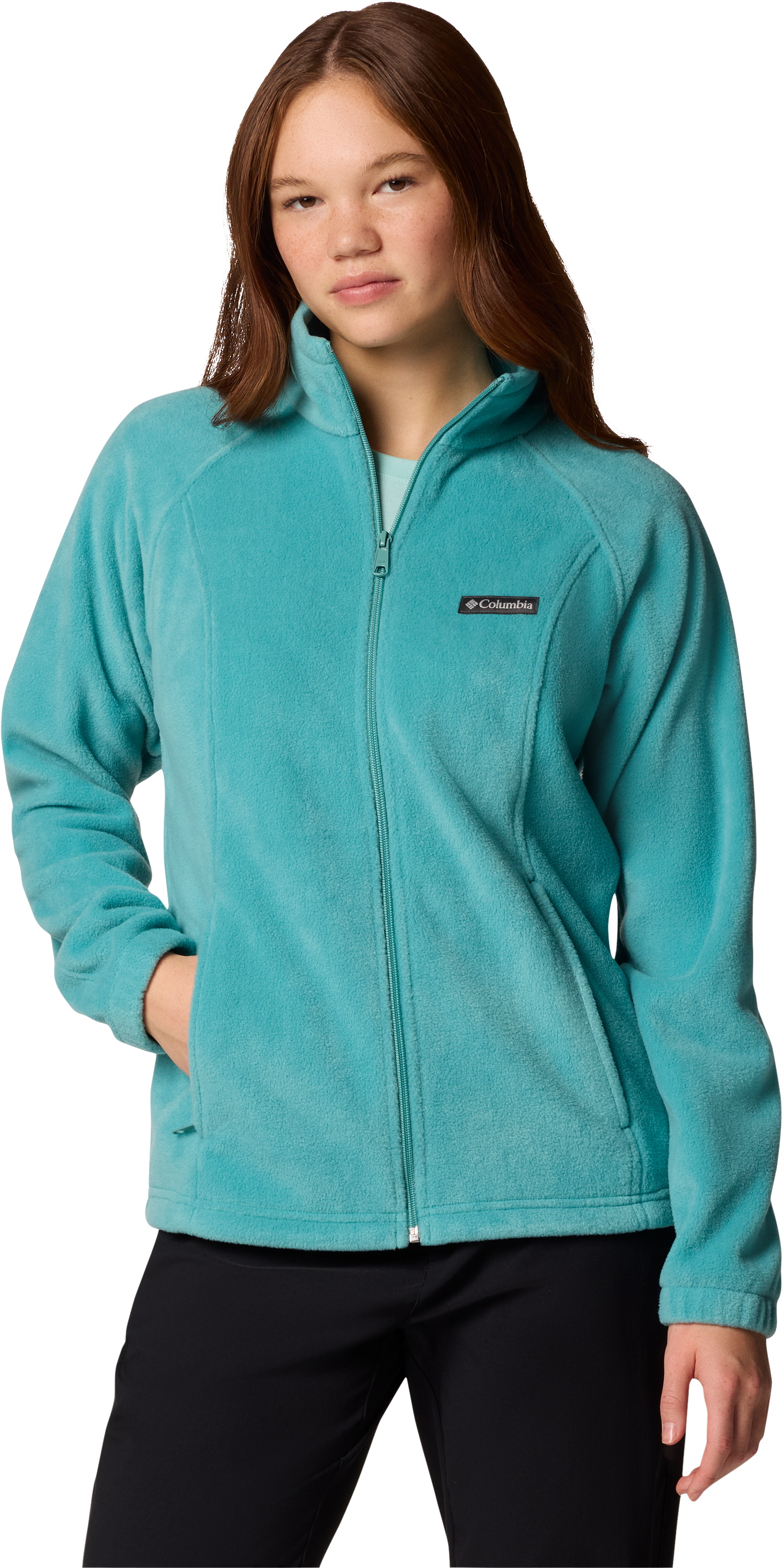 Image of Columbia Benton Springs Full-Zip Fleece Jacket for Ladies - Teal - XL