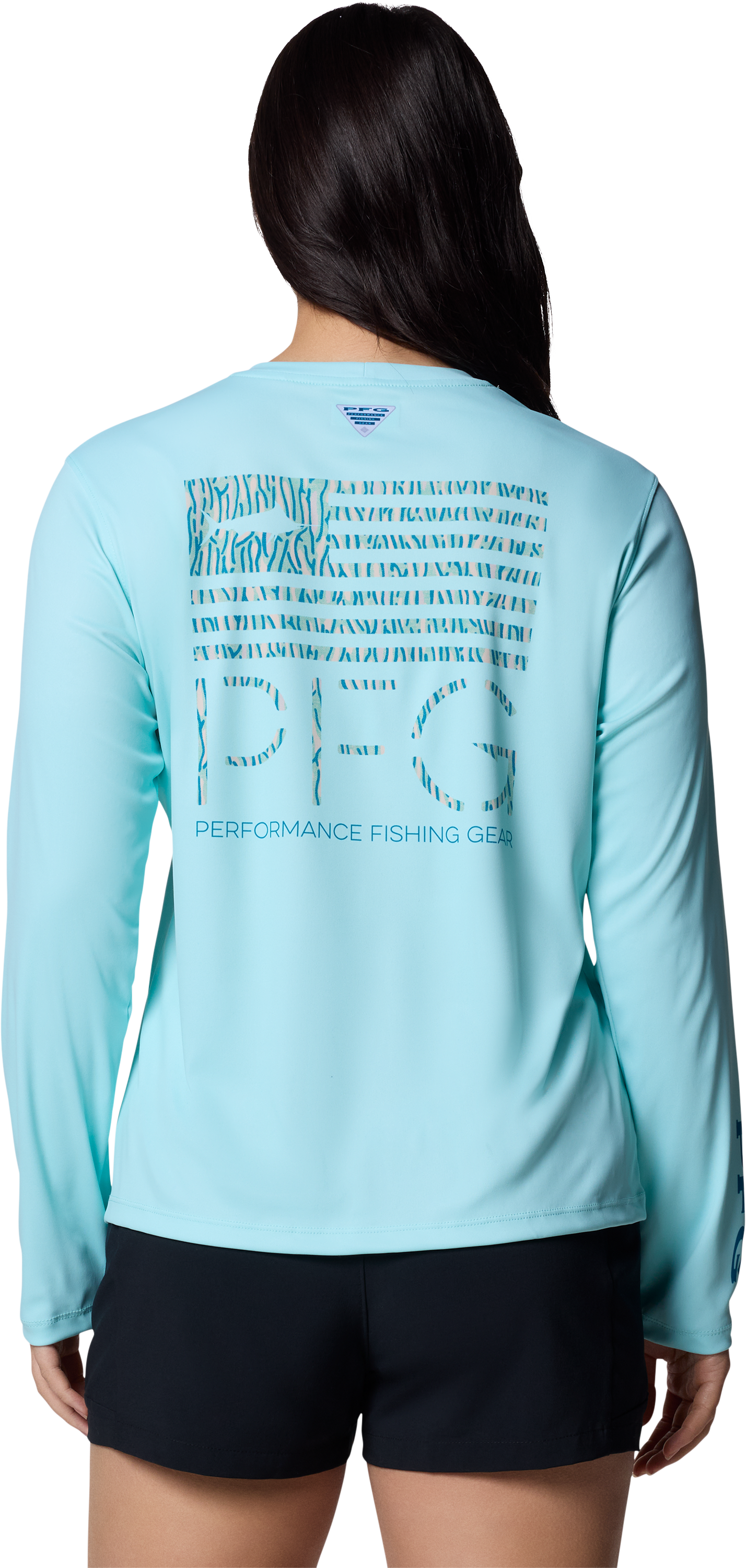 COLUMBIA Tidal PFG Fish Star Long-Sleeve Shirt for Ladies