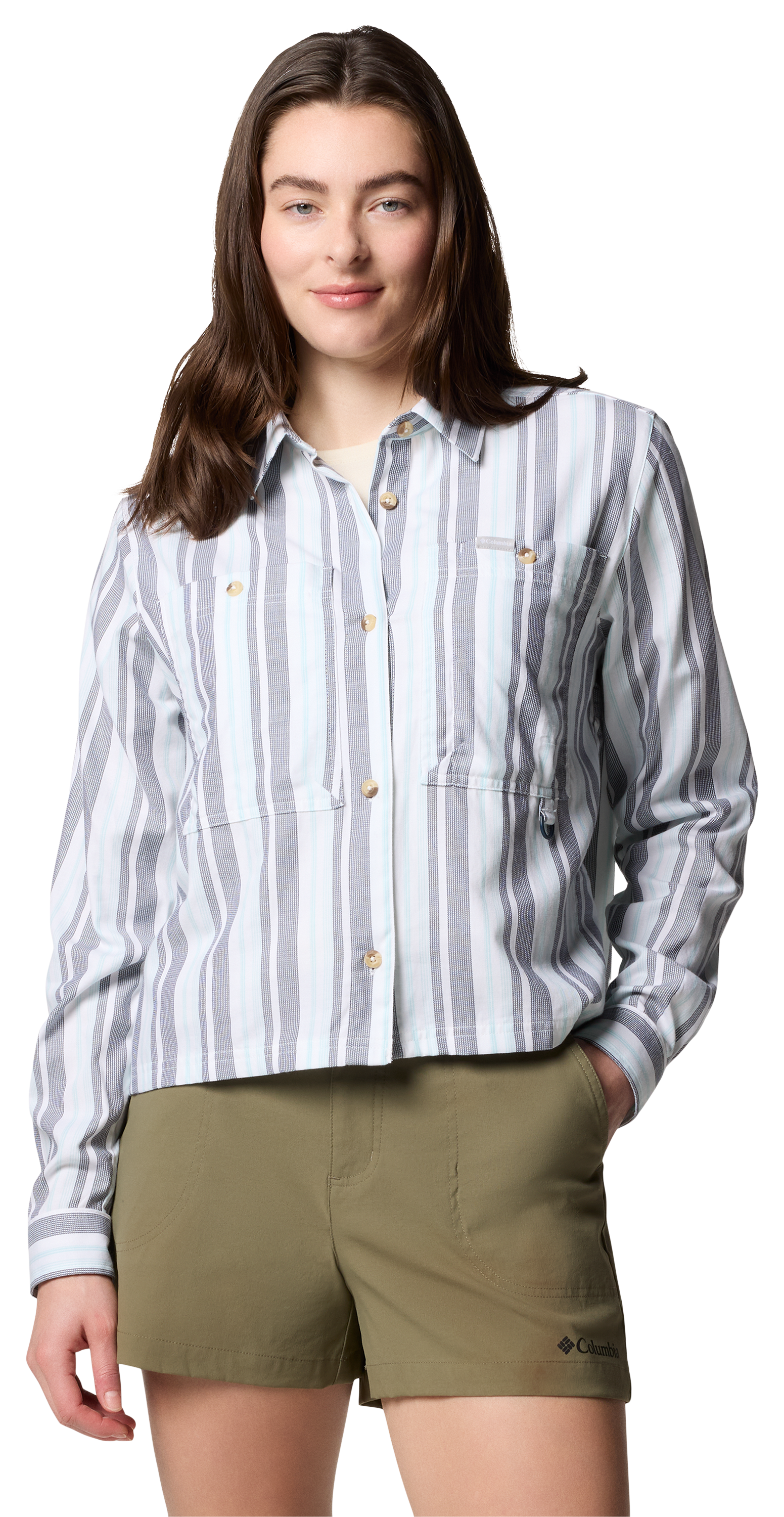 Image of Columbia Brea Falls Woven Long-Sleeve Shirt for Ladies