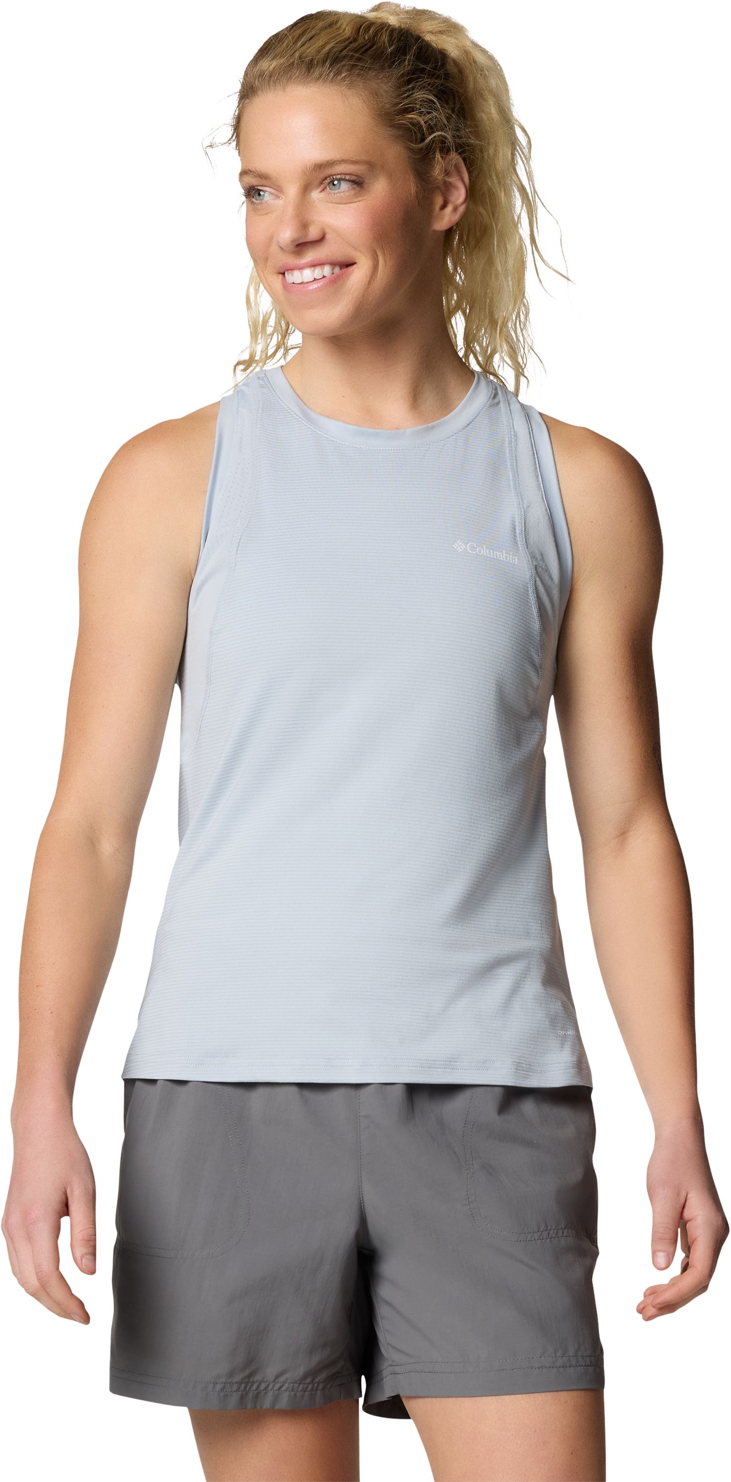 Image of Columbia Weekend Ascent Tank for Ladies - Cirrus Grey - M