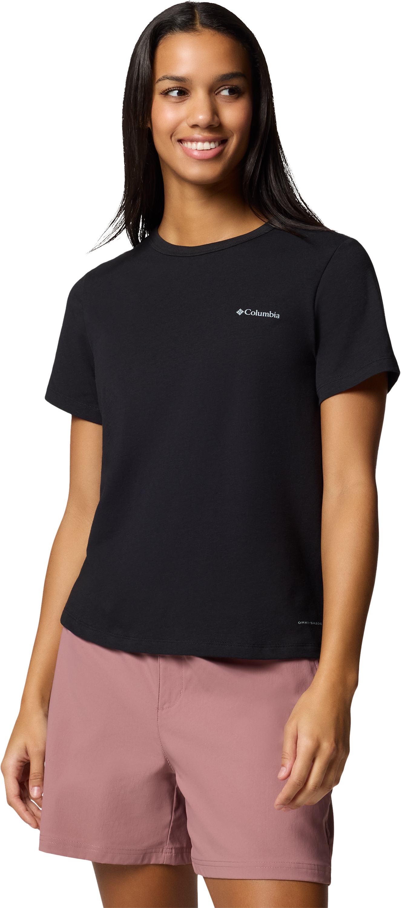 Image of Columbia Sun Trek II Short-Sleeve T-Shirt for Ladies - Black - XXL