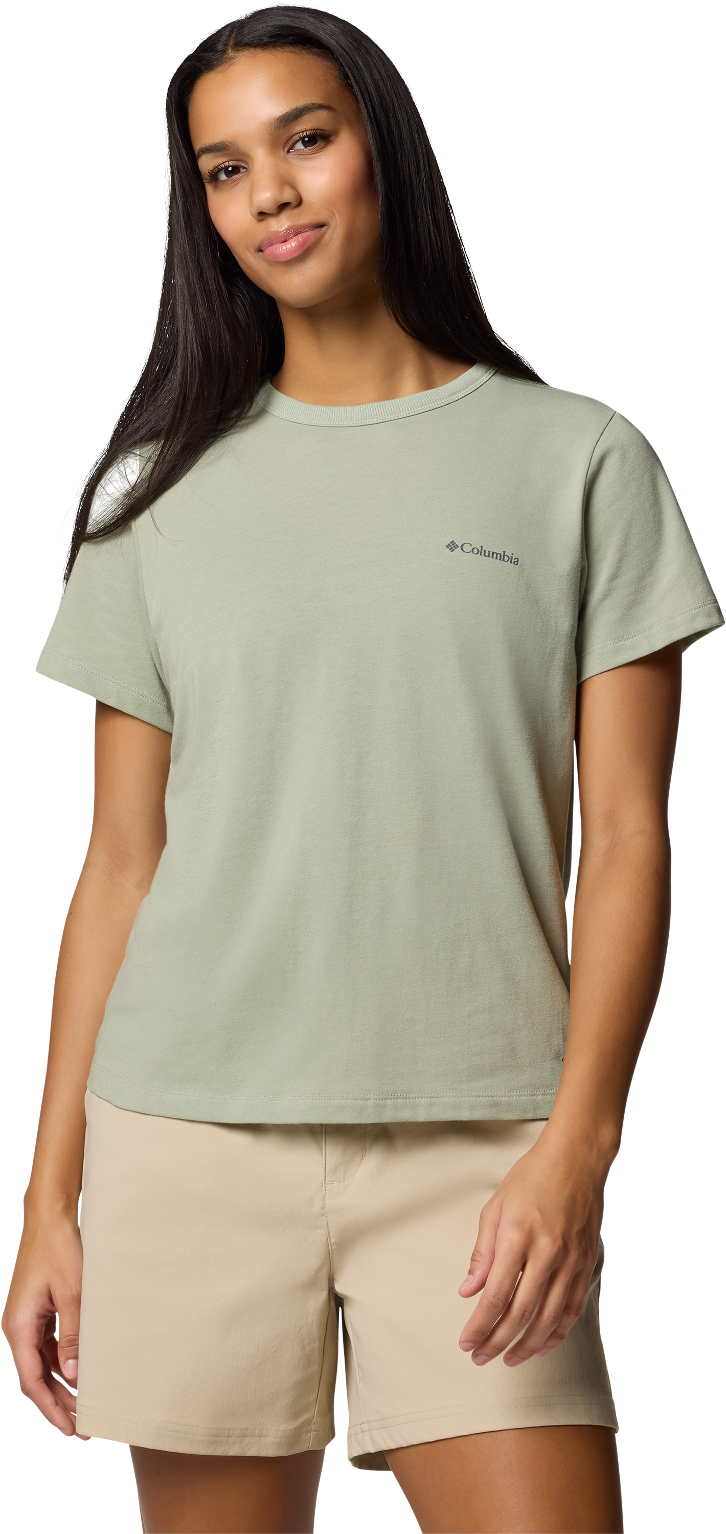 Image of Columbia Sun Trek II Short-Sleeve T-Shirt for Ladies - Safari