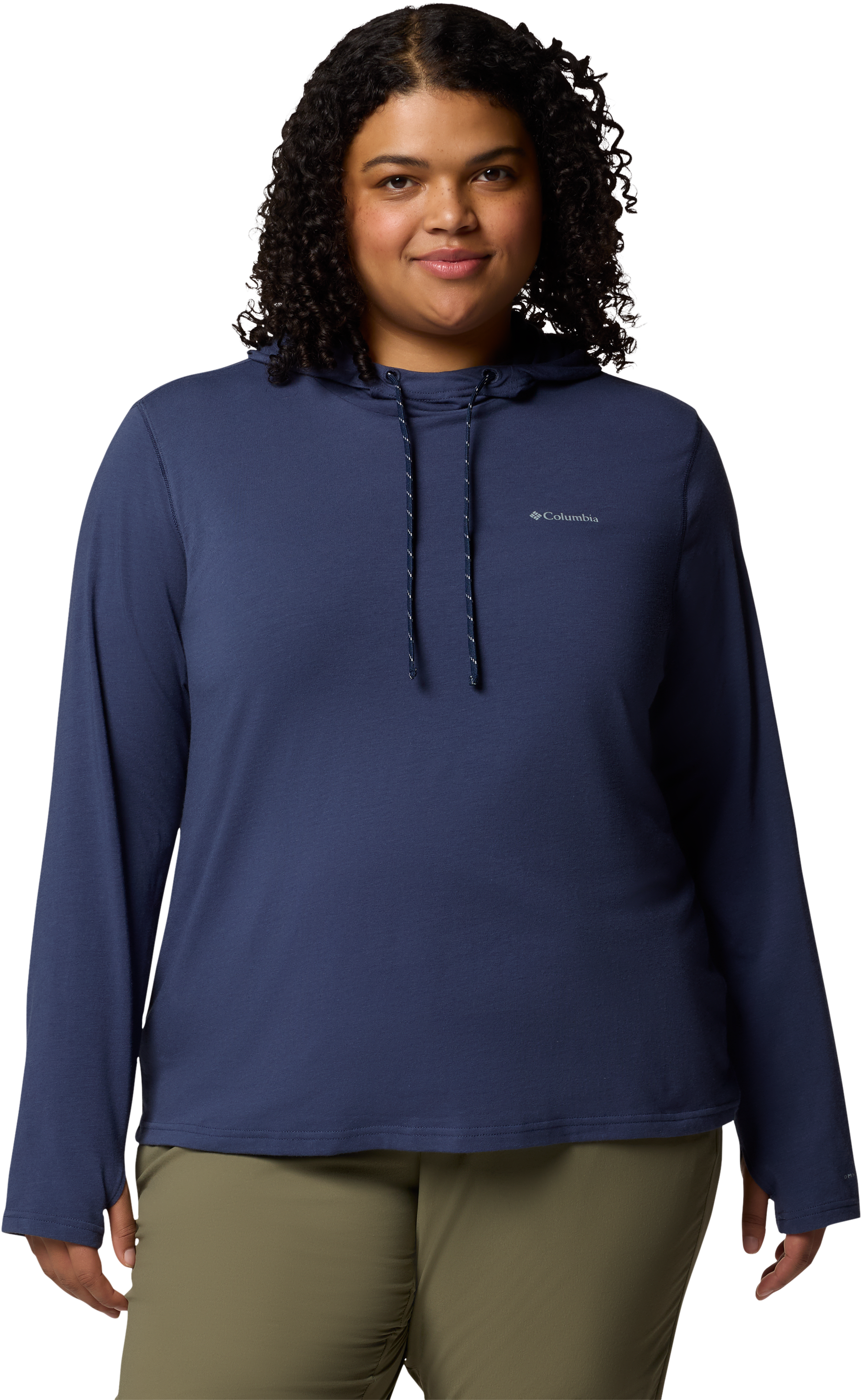 Image of Columbia Sun Trek Hoodie II for Ladies - Nocturnal - 1X