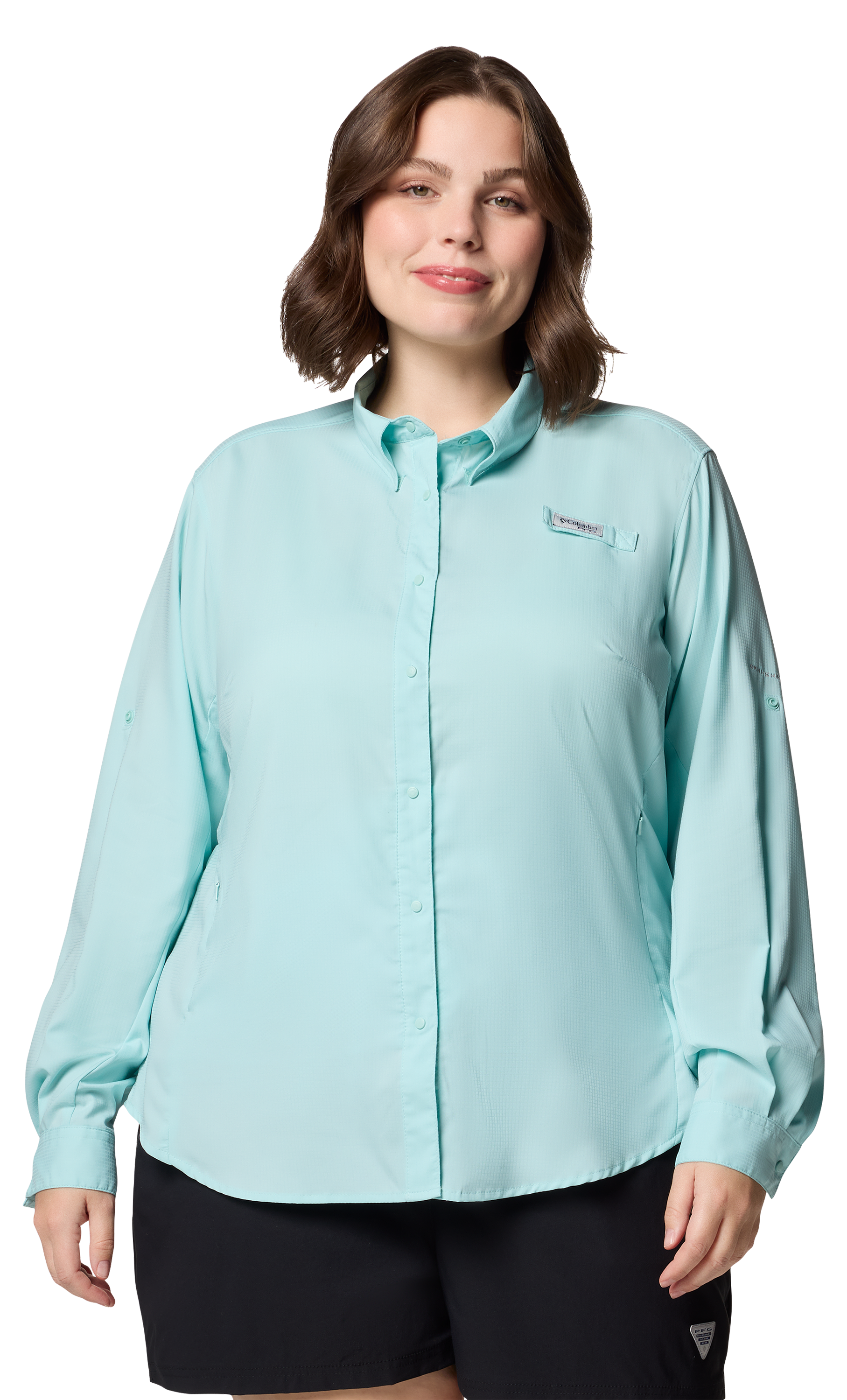 Image of Columbia PFG Tamiami II Long-Sleeve Button-Down Shirt - Spray