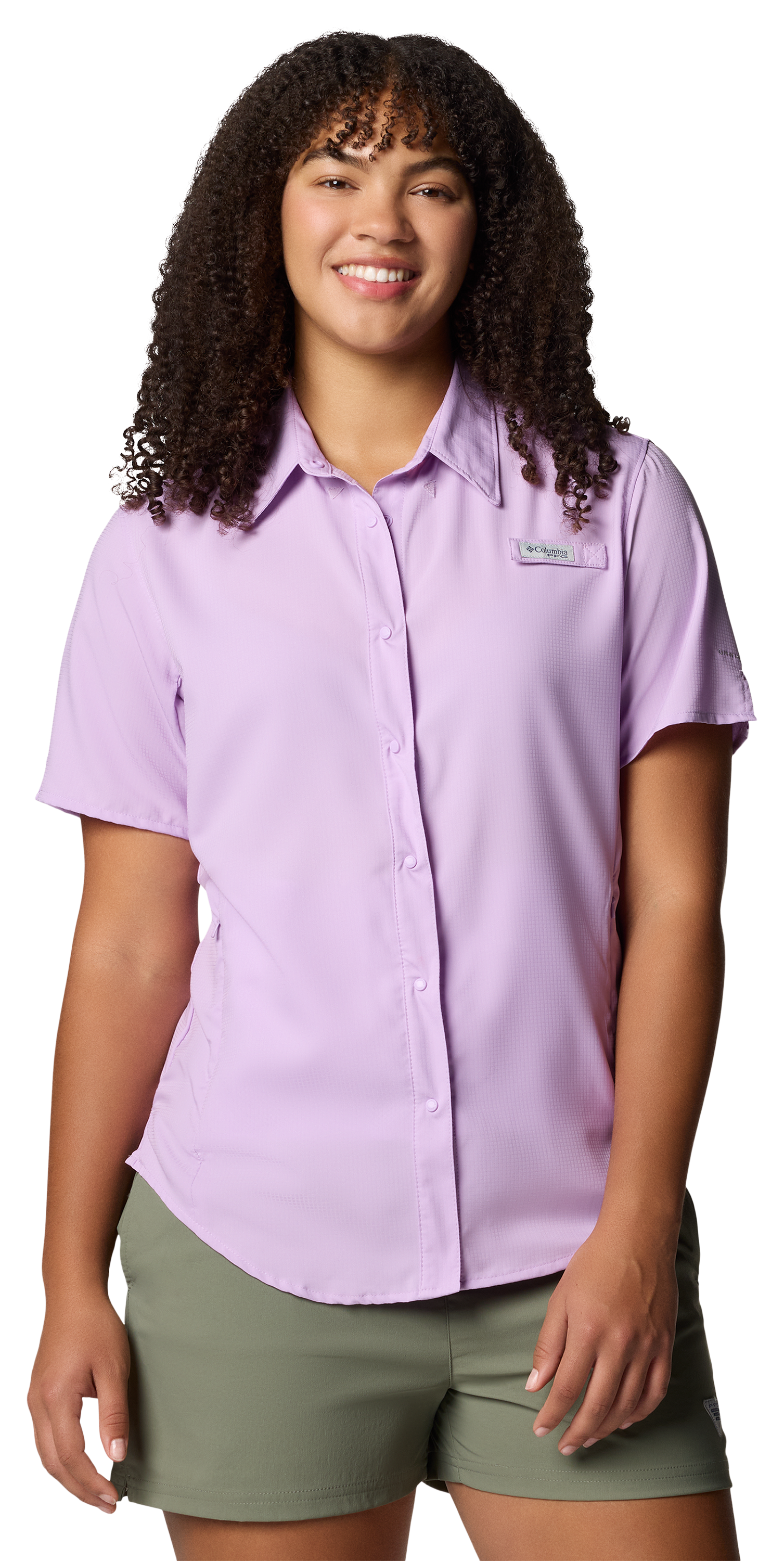 Image of Columbia Tamiami II Short-Sleeve Shirt - Hydrangea