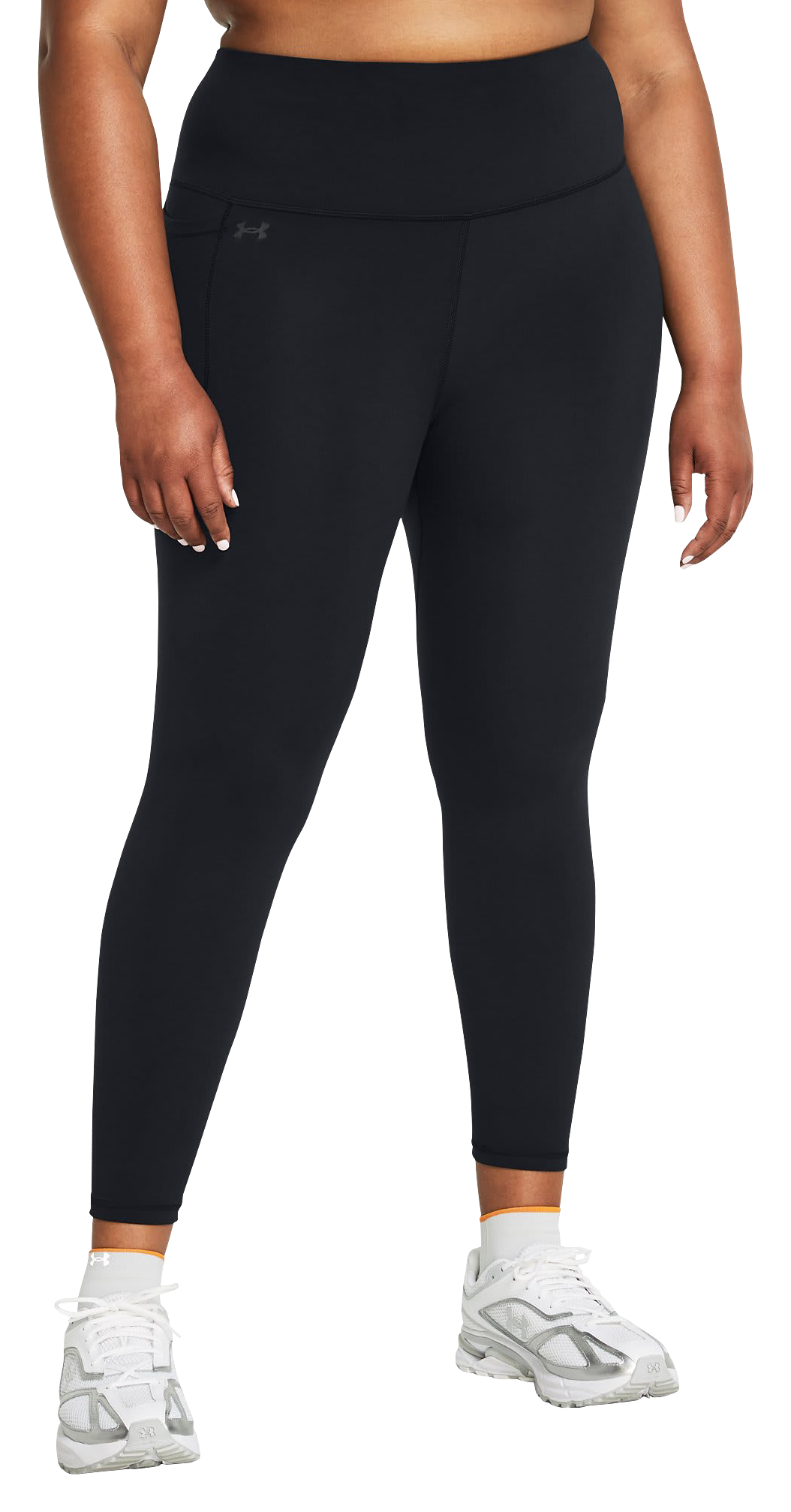 Image of Under Armour UA Motion Ankle Leggings - Black/Jet Gray - 2X - Regular