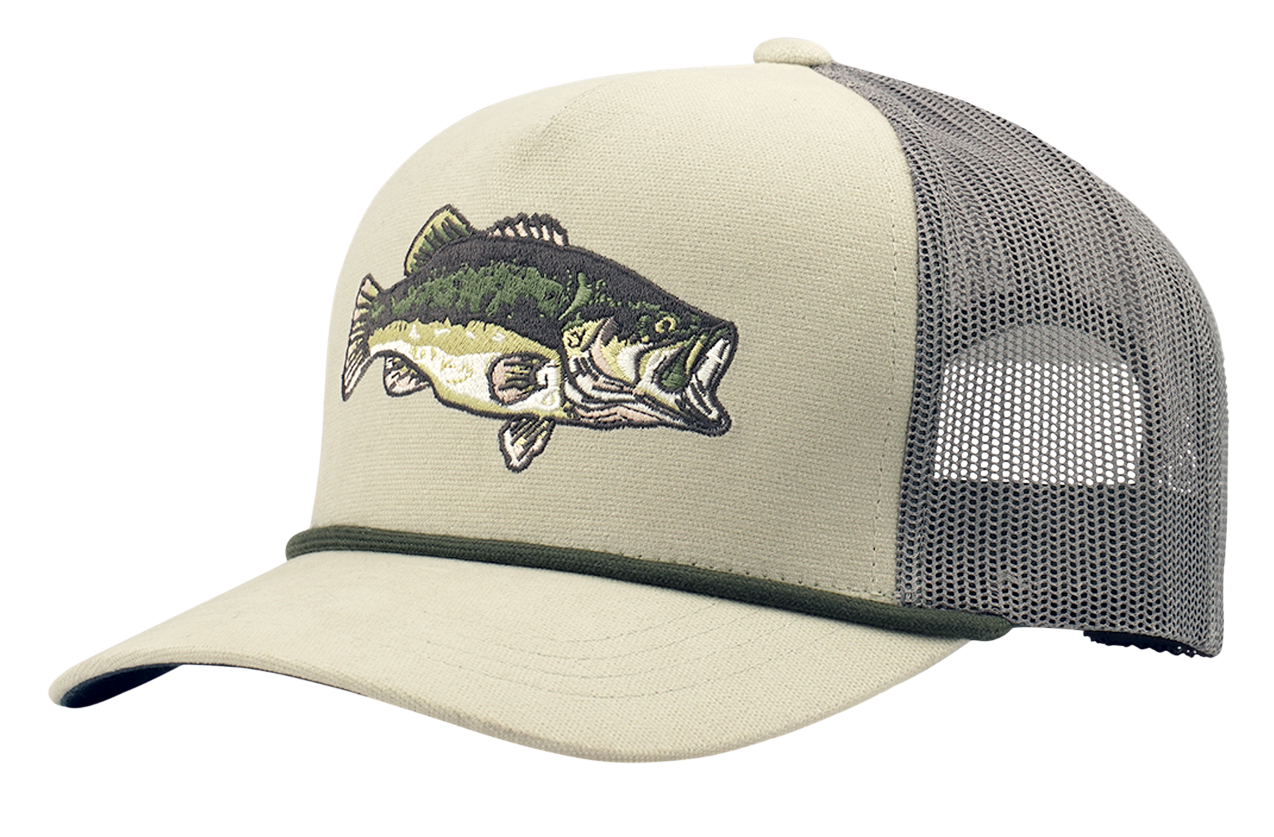 Bass Pro Shops Embroidered Bass Mesh Snapback Cap