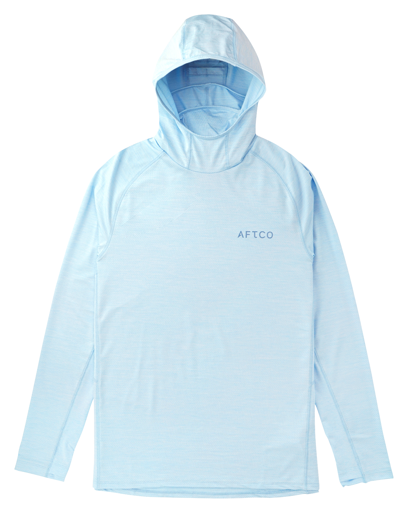 Image of AFTCO Adapt Tactical Phase Change Performance Long-Sleeve Hoodie - Airy Blue Heather