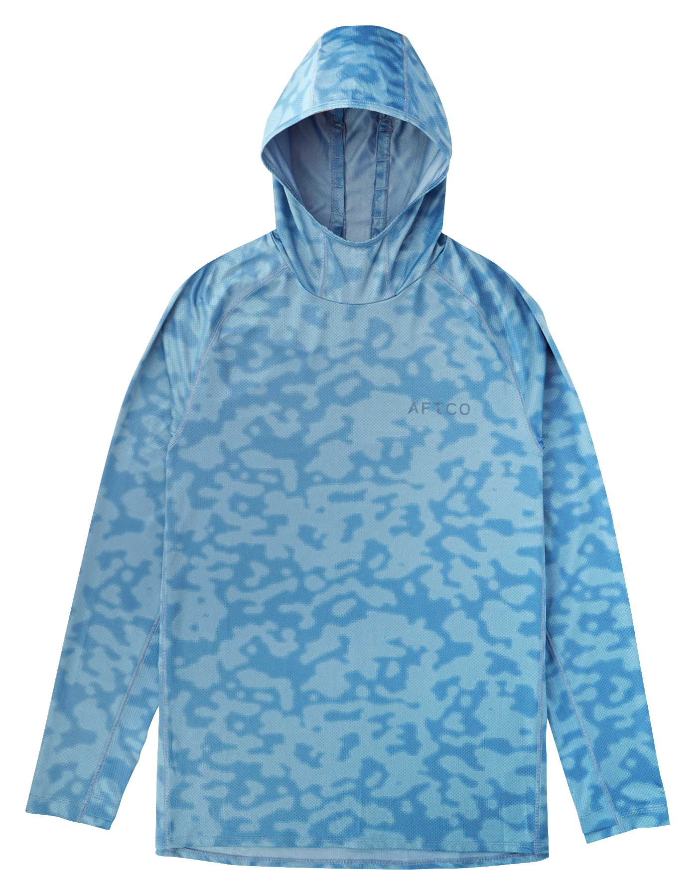 Image of AFTCO Adapt Hoodie - Blue Upwell Camo