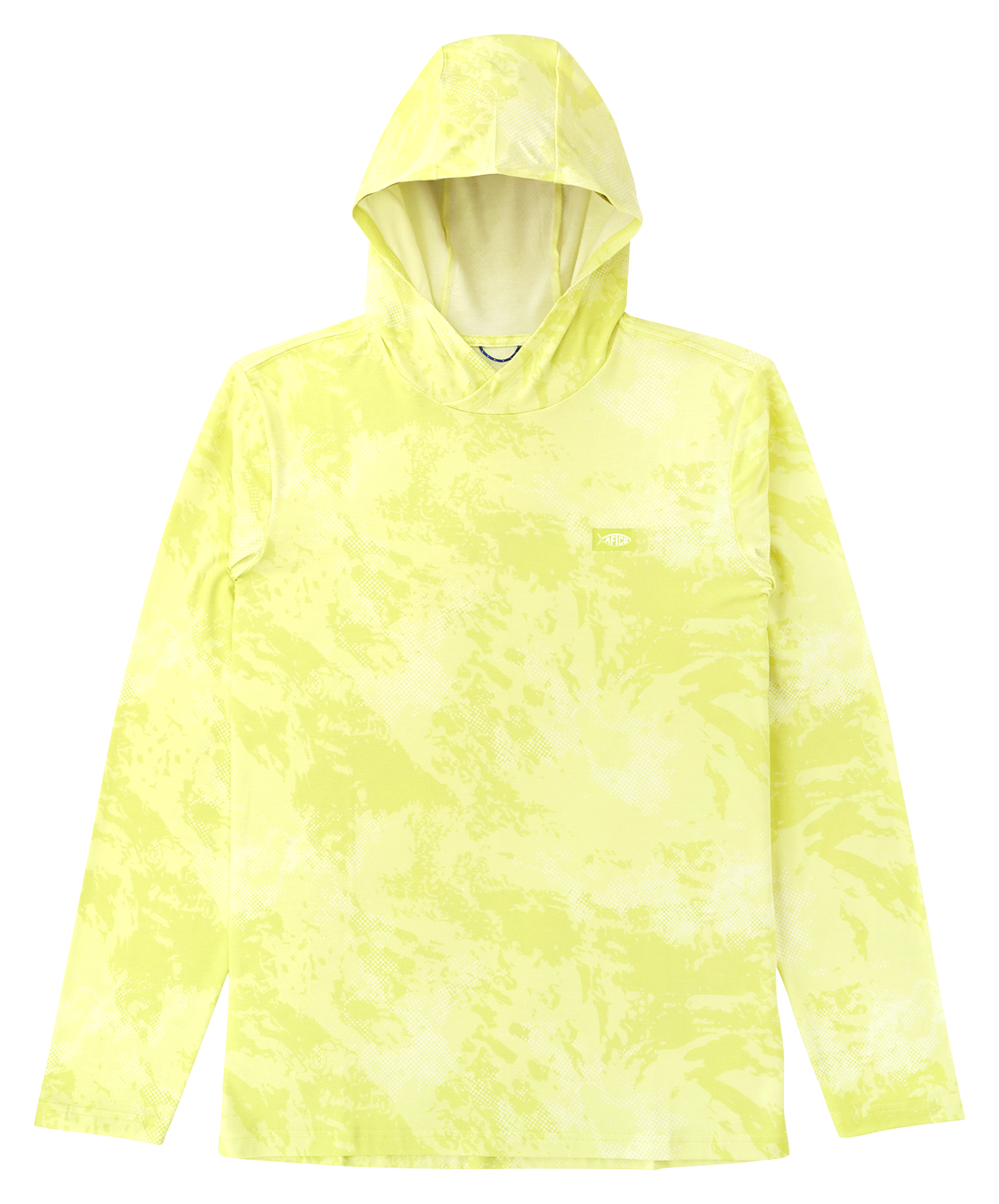 Image of AFTCO Ocean Bound Hooded Long-Sleeve Performance Shirt - Anemone Storm Camo